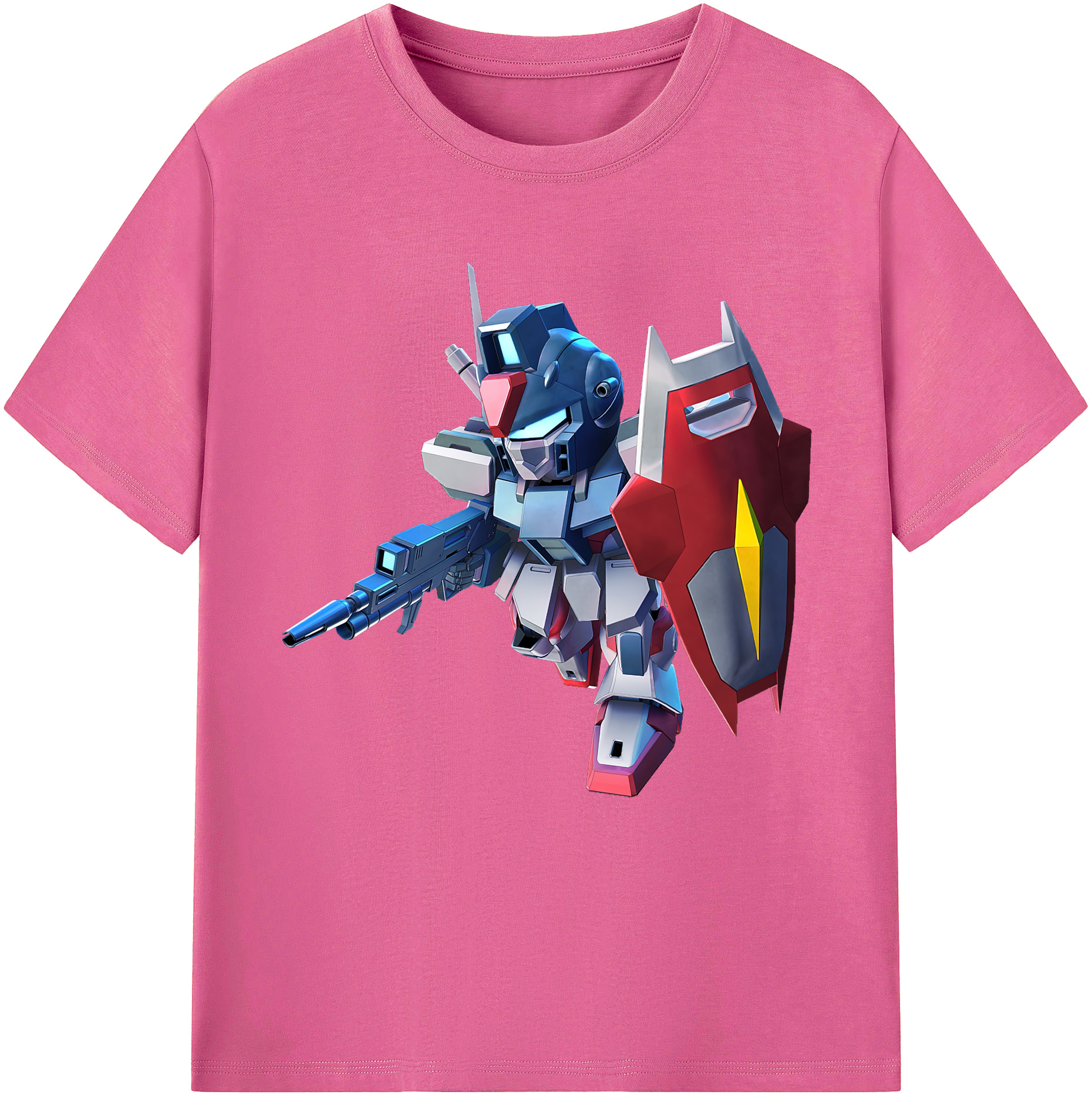 （画像用） 機動戦士ガンダム Mobile Suit Gundam レディースカジュアルプリントTシャツ（綿100％）