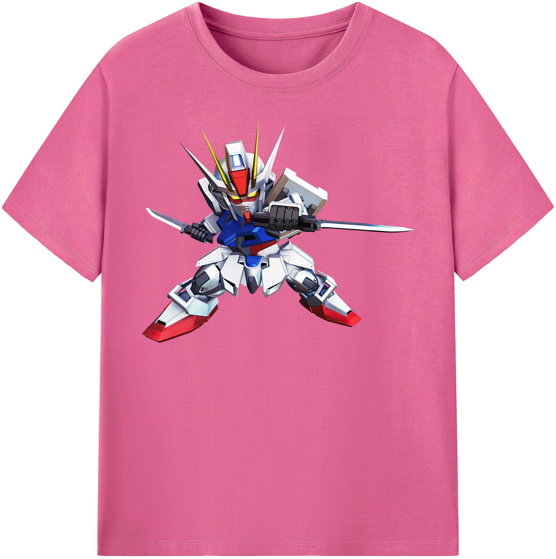 （画像用） 機動戦士ガンダム Mobile Suit Gundam レディースカジュアルプリントTシャツ（綿100％）