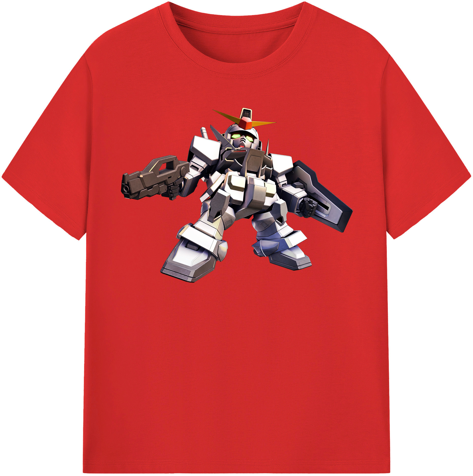 （画像用） 機動戦士ガンダム Mobile Suit Gundam レディースカジュアルプリントTシャツ（綿100％）