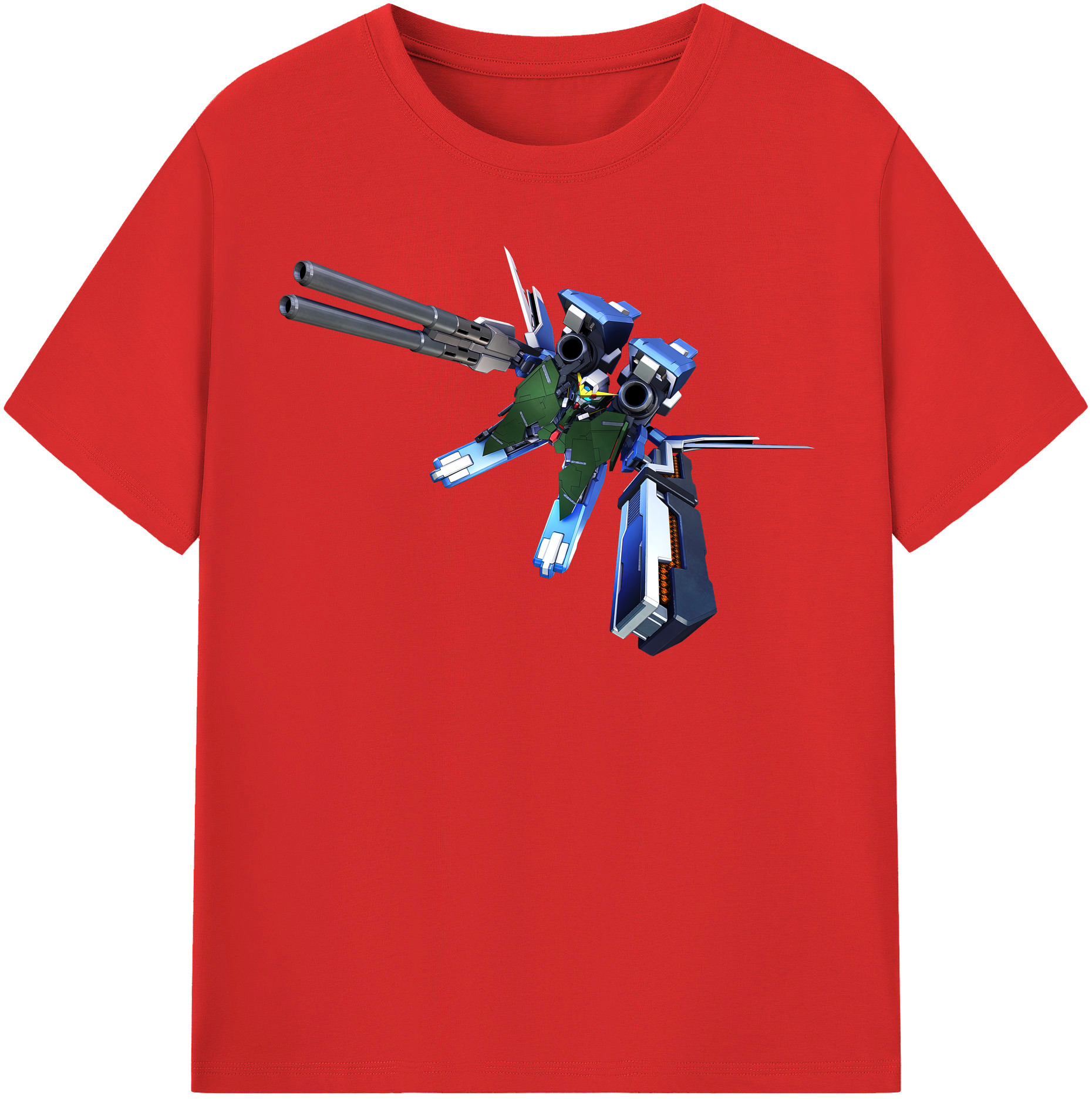 （画像用） 機動戦士ガンダム Mobile Suit Gundam レディースカジュアルプリントTシャツ（綿100％）