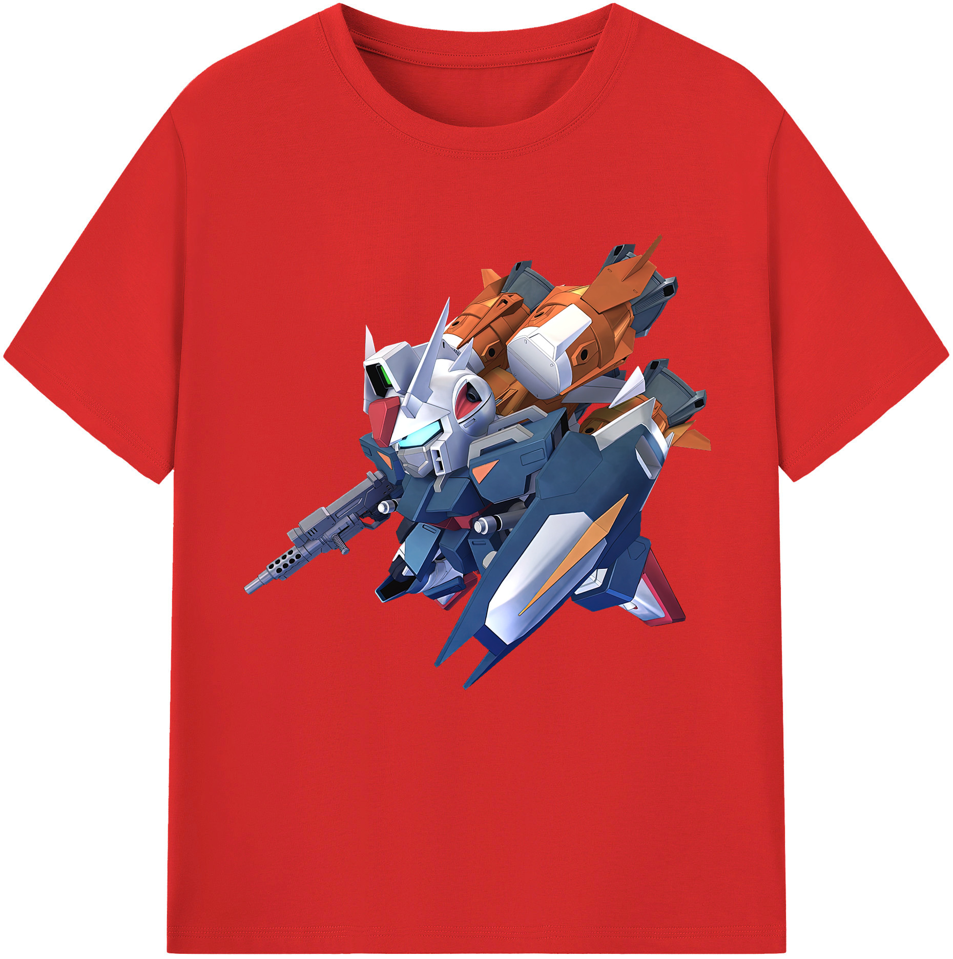 （画像用） 機動戦士ガンダム Mobile Suit Gundam レディースカジュアルプリントTシャツ（綿100％）