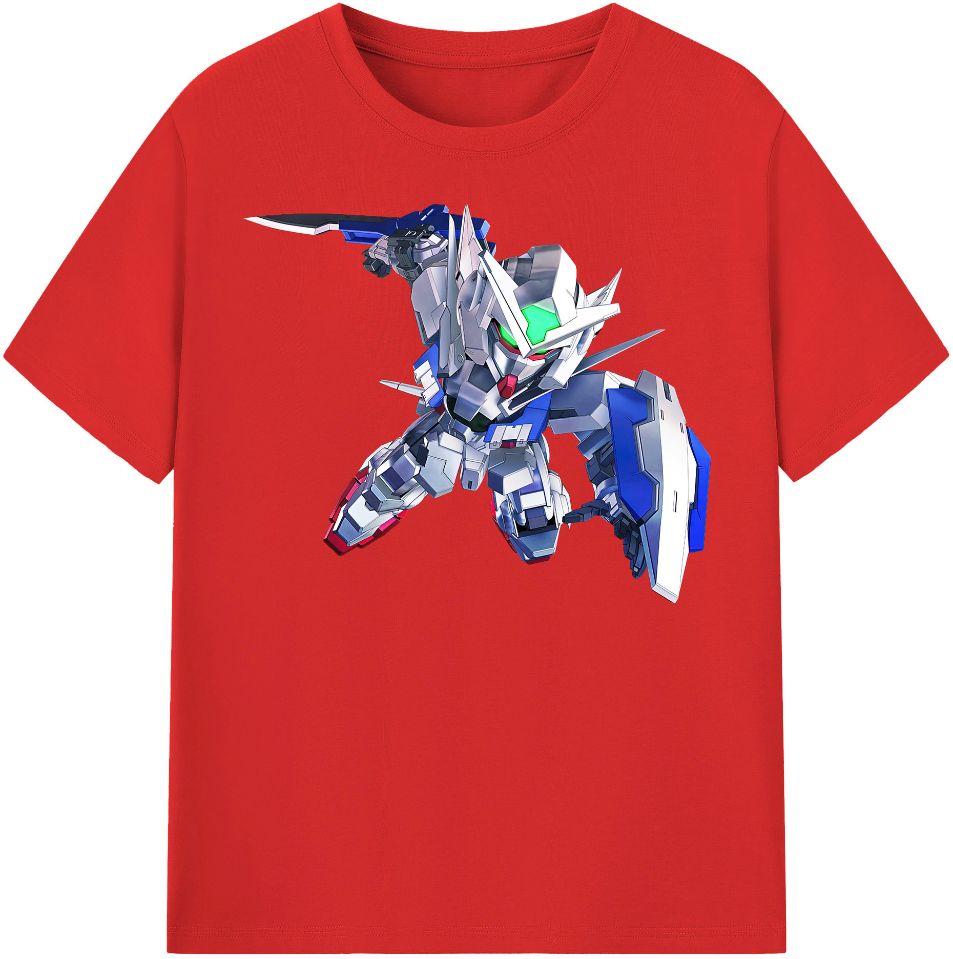 （画像用） 機動戦士ガンダム Mobile Suit Gundam レディースカジュアルプリントTシャツ（綿100％）