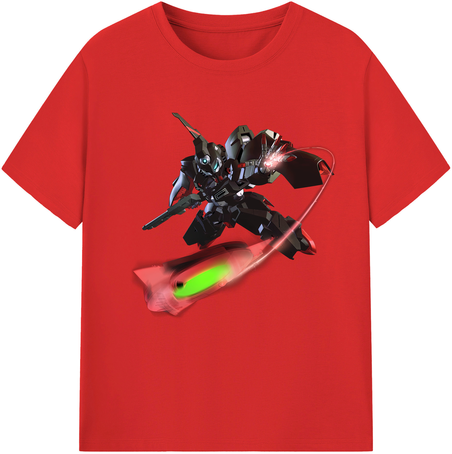 （画像用） 機動戦士ガンダム Mobile Suit Gundam レディースカジュアルプリントTシャツ（綿100％）