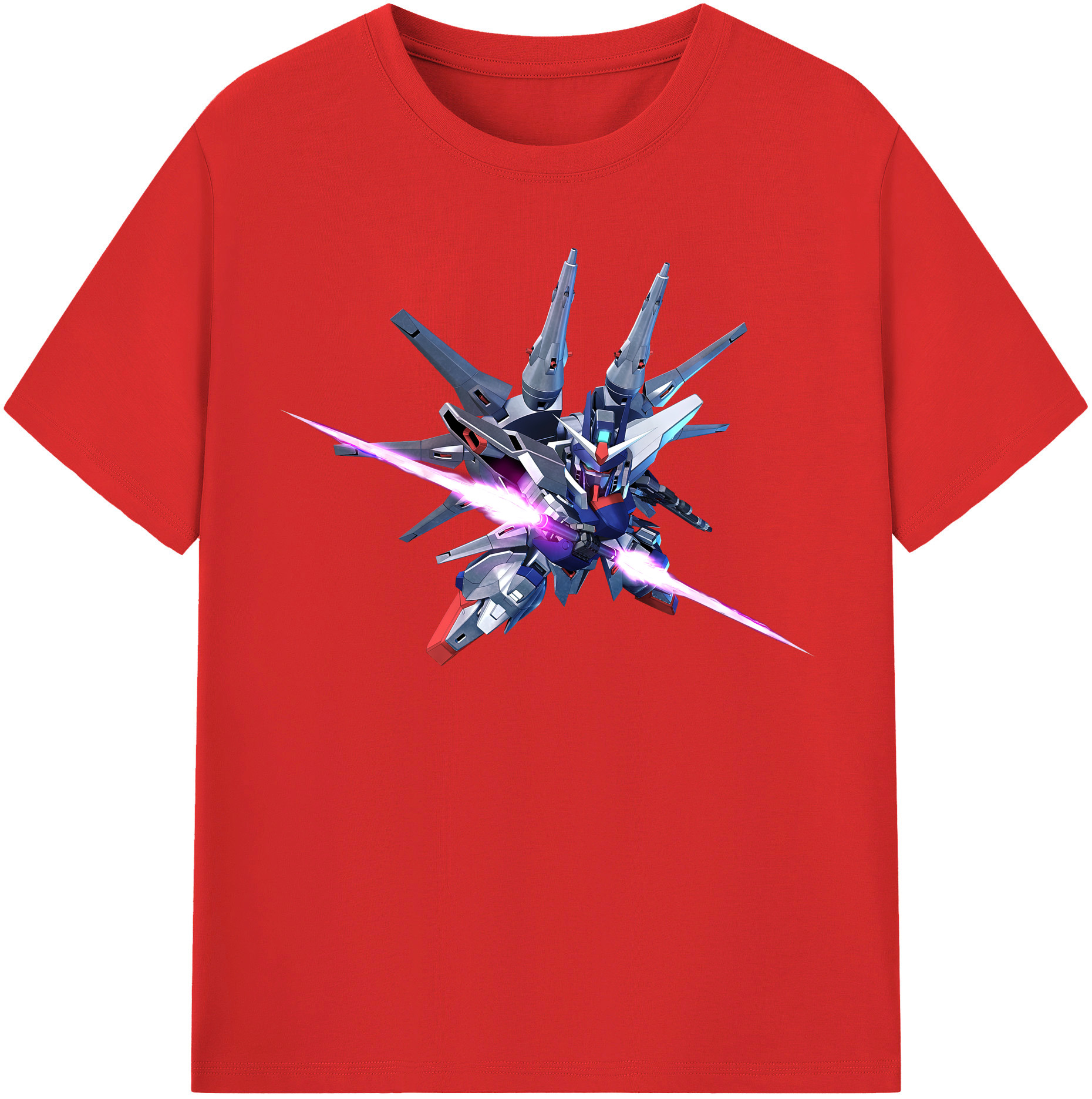 （画像用） 機動戦士ガンダム Mobile Suit Gundam レディースカジュアルプリントTシャツ（綿100％）