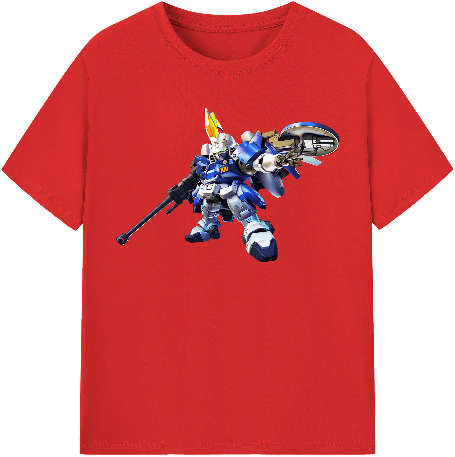 （画像用） 機動戦士ガンダム Mobile Suit Gundam レディースカジュアルプリントTシャツ（綿100％）