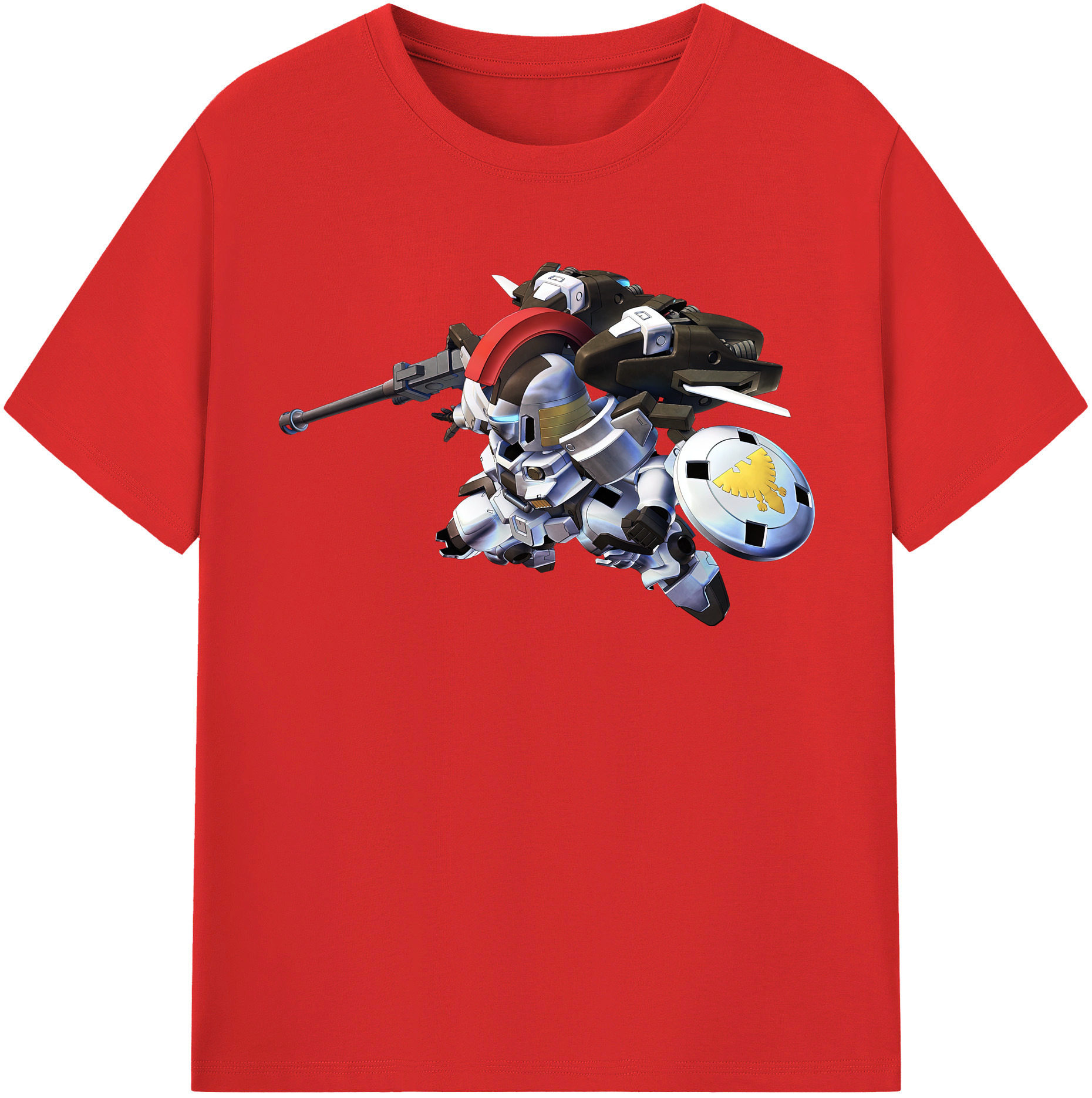 （画像用） 機動戦士ガンダム Mobile Suit Gundam レディースカジュアルプリントTシャツ（綿100％）