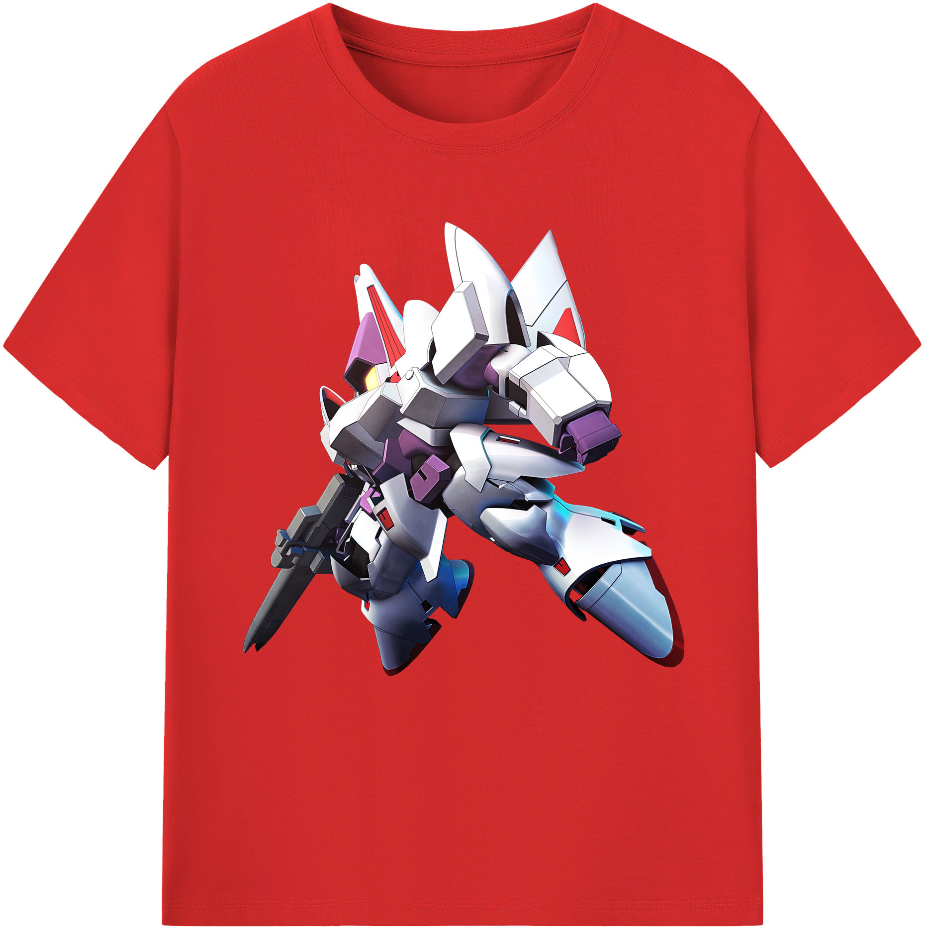 （画像用） 機動戦士ガンダム Mobile Suit Gundam レディースカジュアルプリントTシャツ（綿100％）
