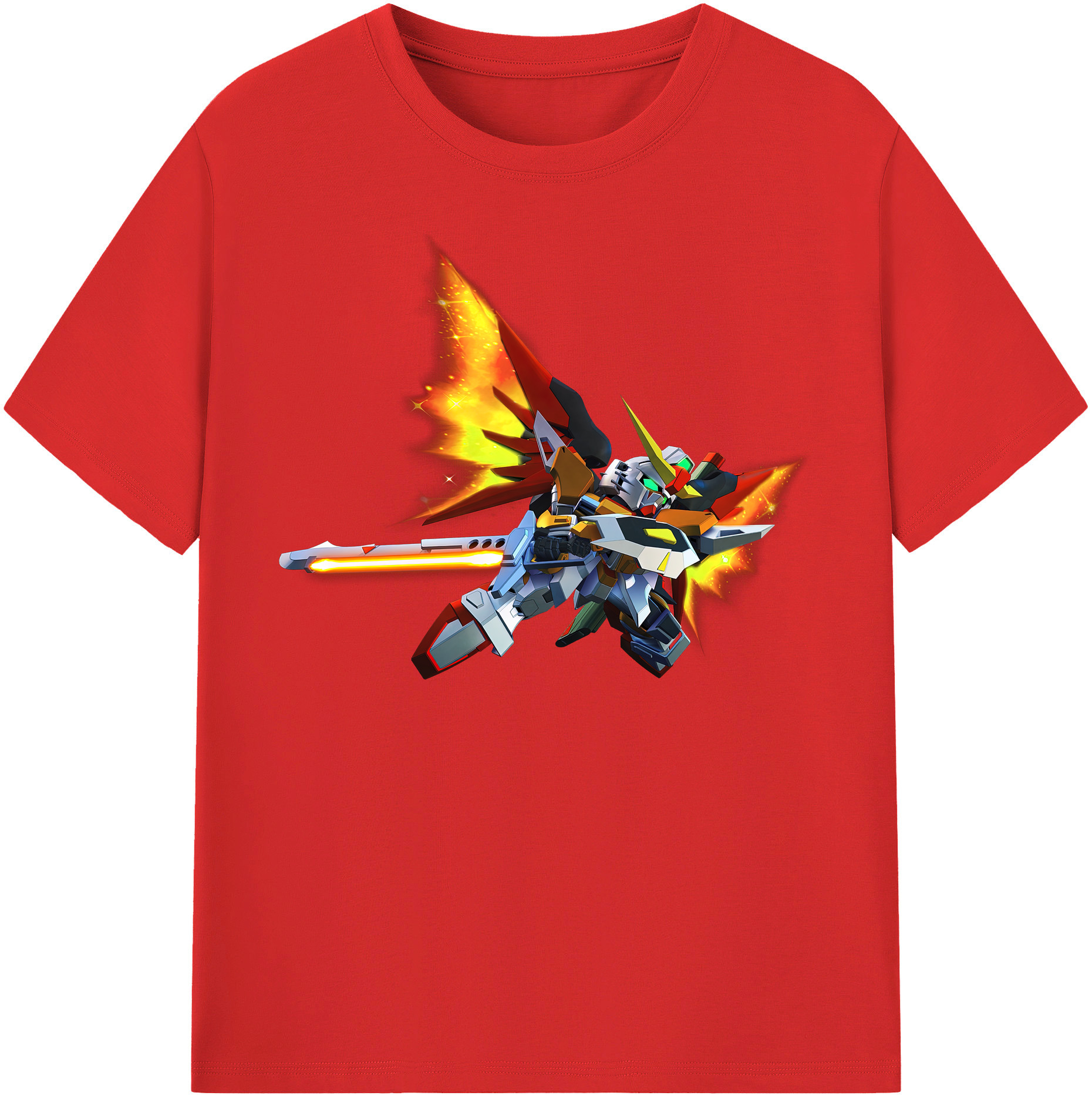 （画像用） 機動戦士ガンダム Mobile Suit Gundam レディースカジュアルプリントTシャツ（綿100％）