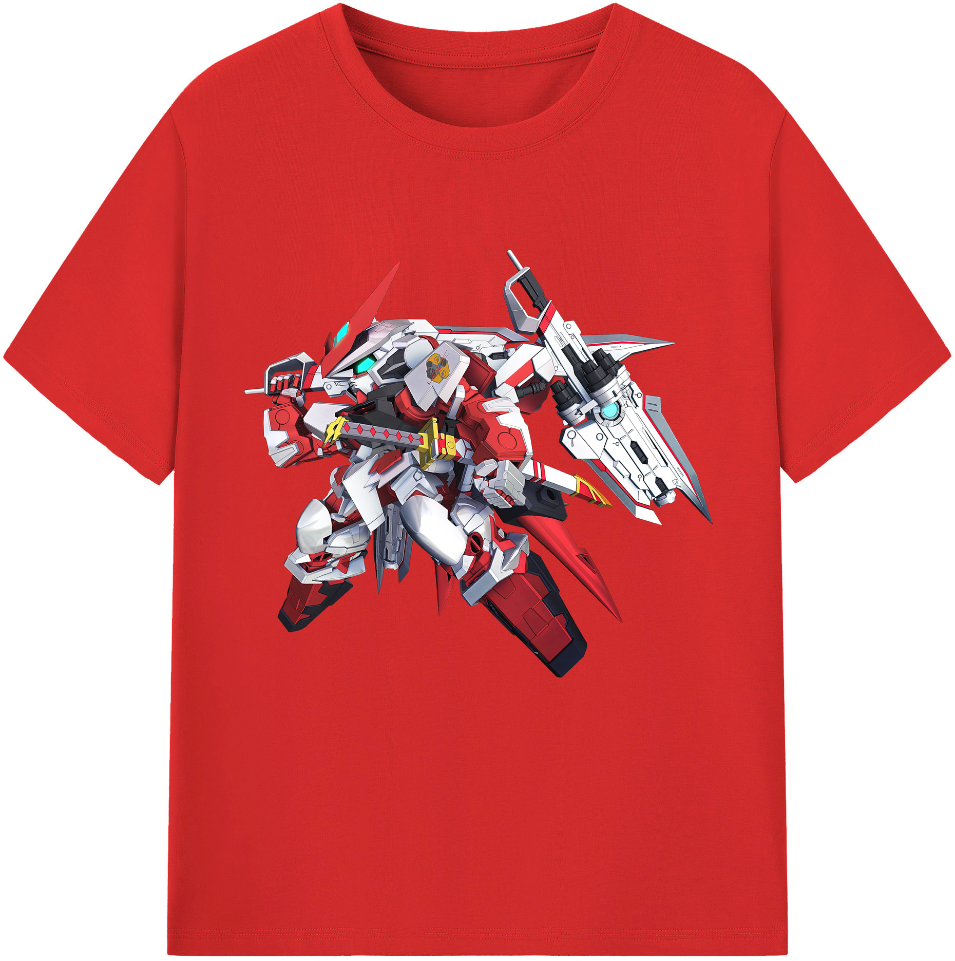 （画像用） 機動戦士ガンダム Mobile Suit Gundam レディースカジュアルプリントTシャツ（綿100％）