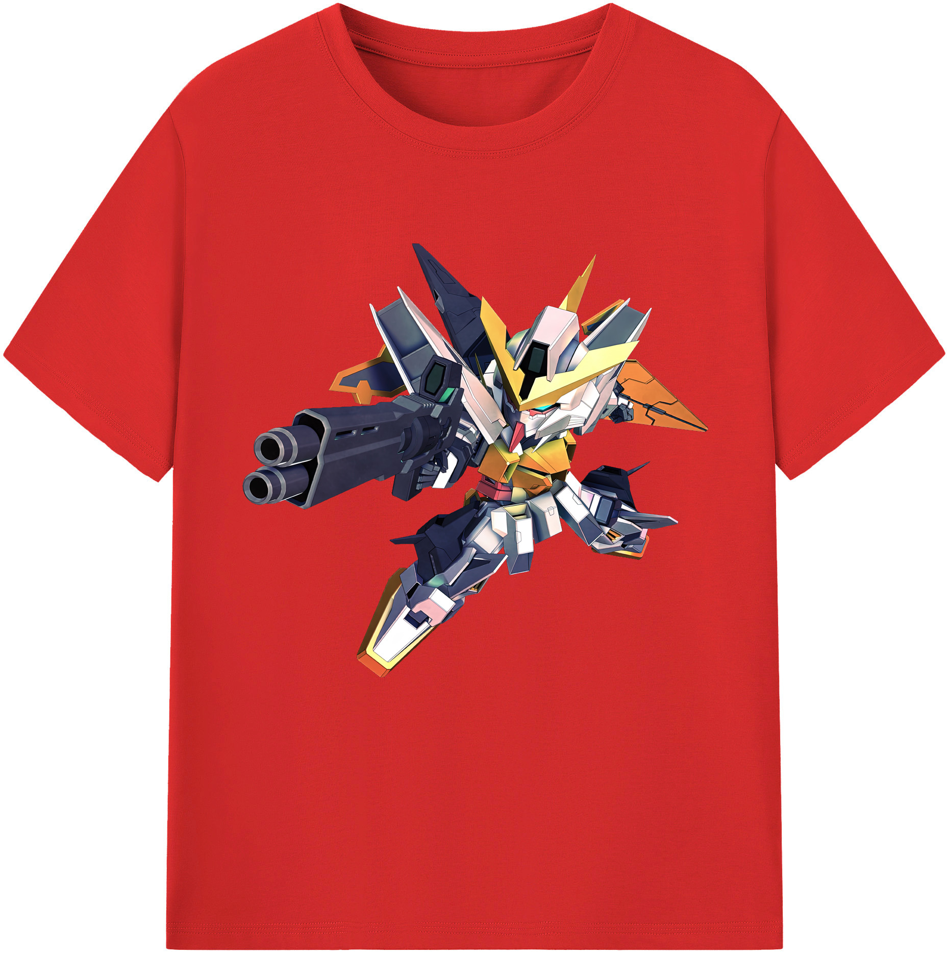 （画像用） 機動戦士ガンダム Mobile Suit Gundam レディースカジュアルプリントTシャツ（綿100％）