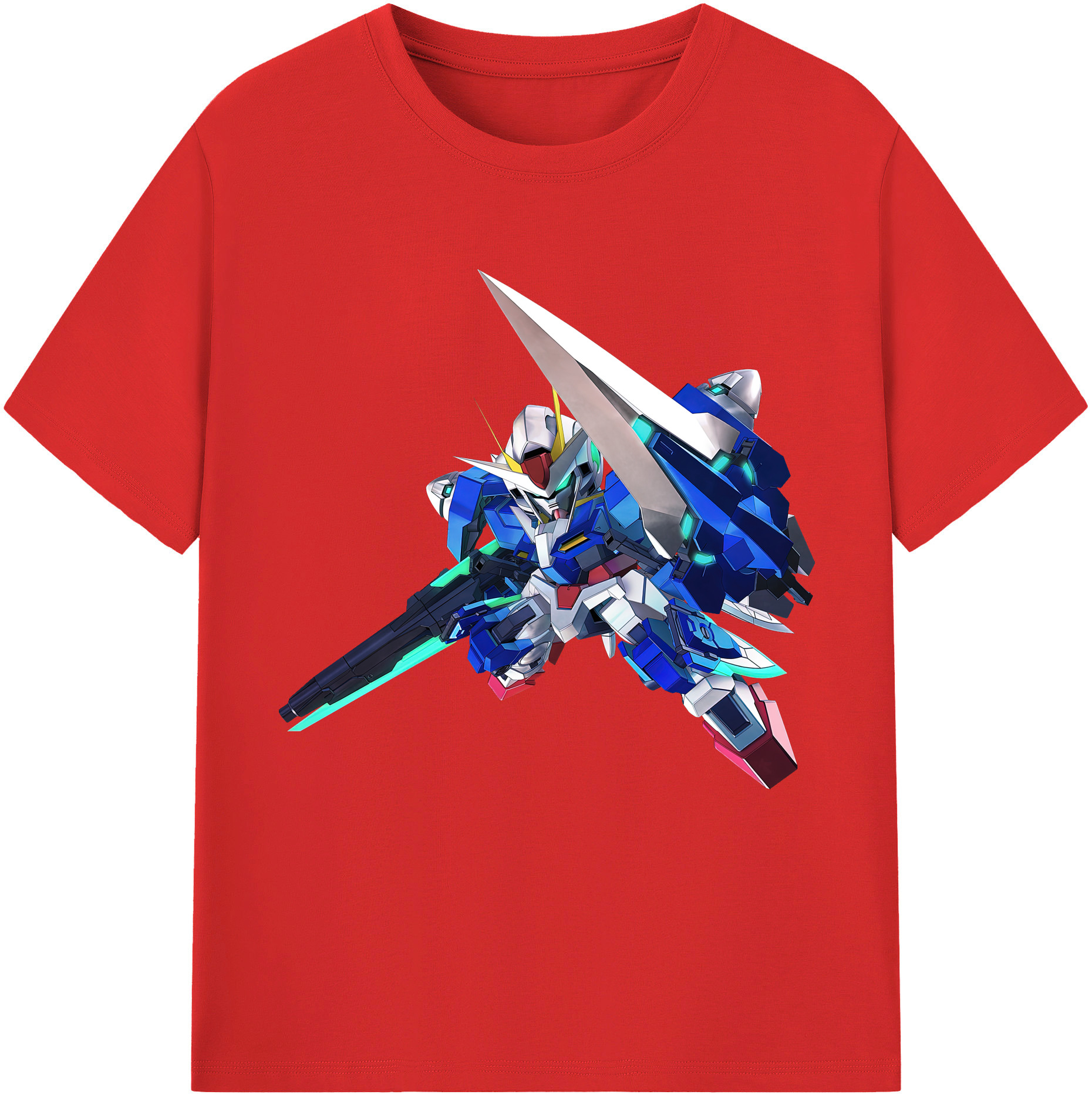 （画像用） 機動戦士ガンダム Mobile Suit Gundam レディースカジュアルプリントTシャツ（綿100％）