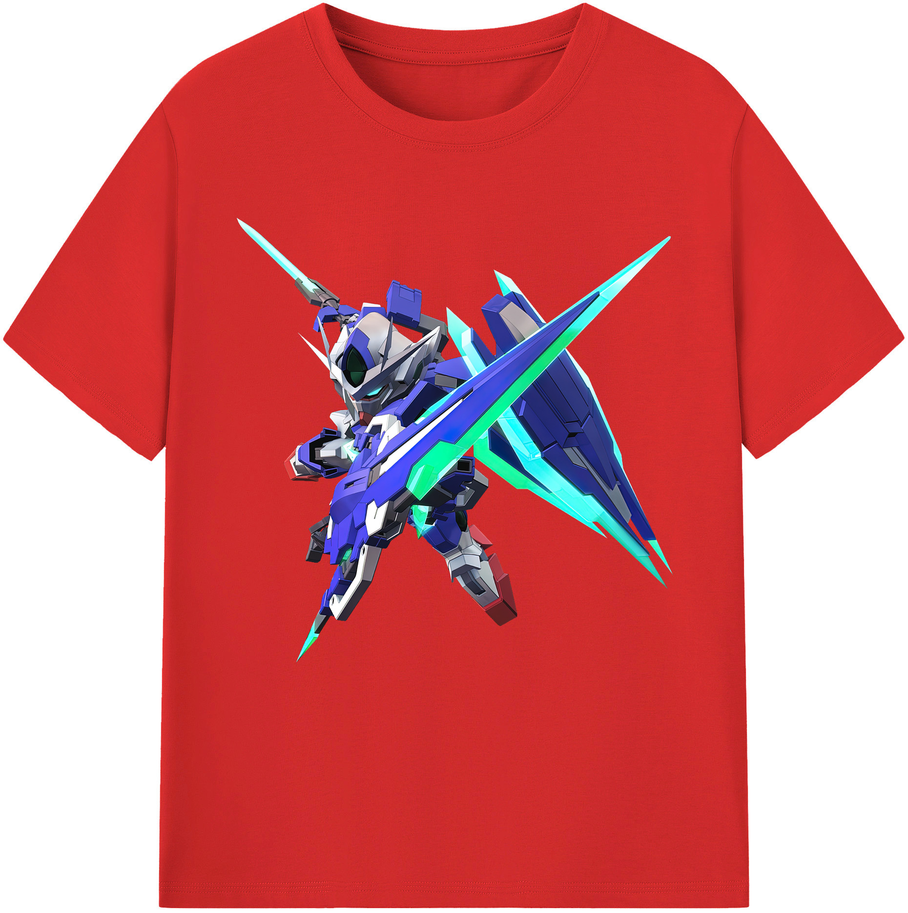 （画像用） 機動戦士ガンダム Mobile Suit Gundam レディースカジュアルプリントTシャツ（綿100％）