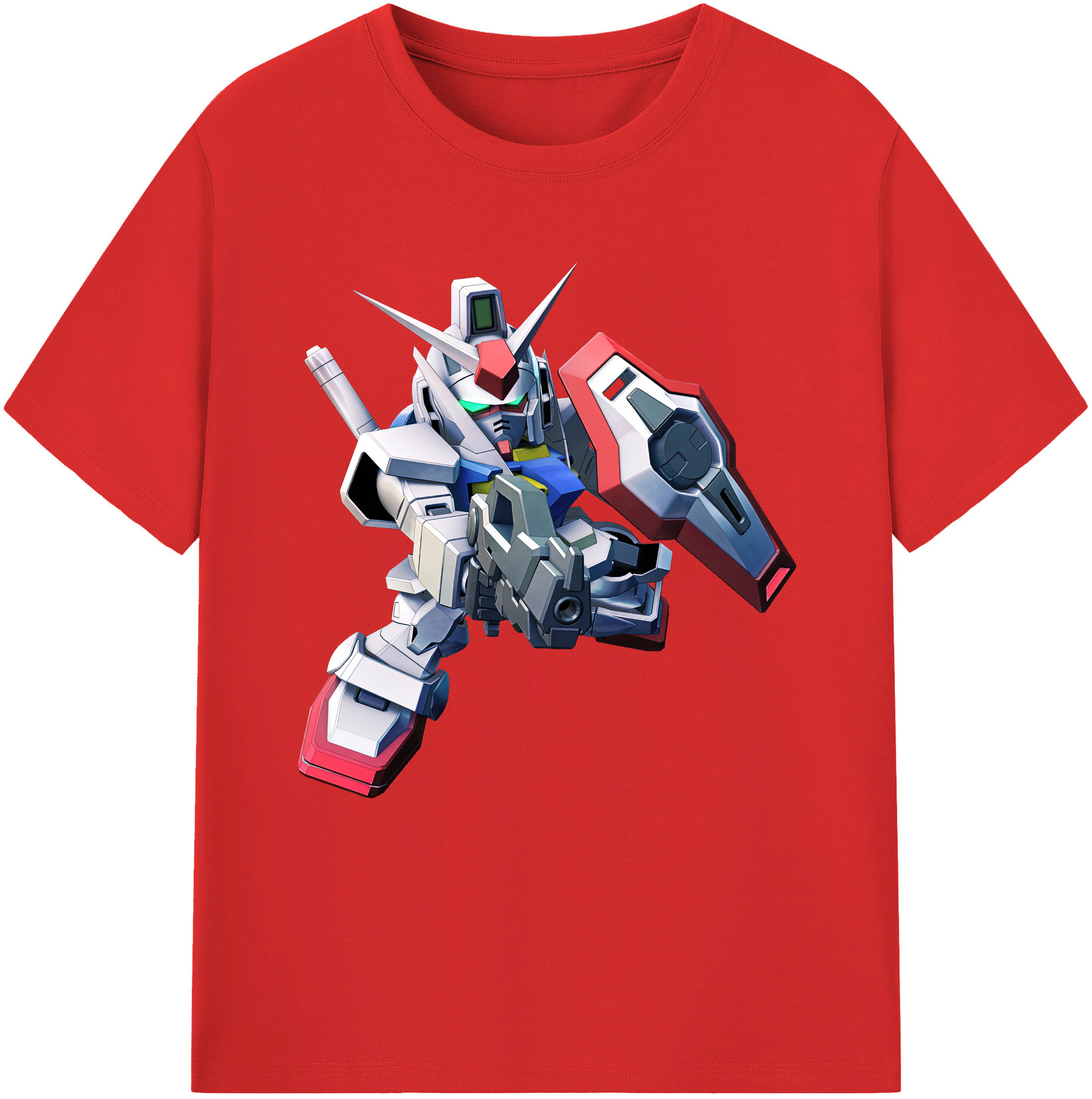 （画像用） 機動戦士ガンダム Mobile Suit Gundam レディースカジュアルプリントTシャツ（綿100％）