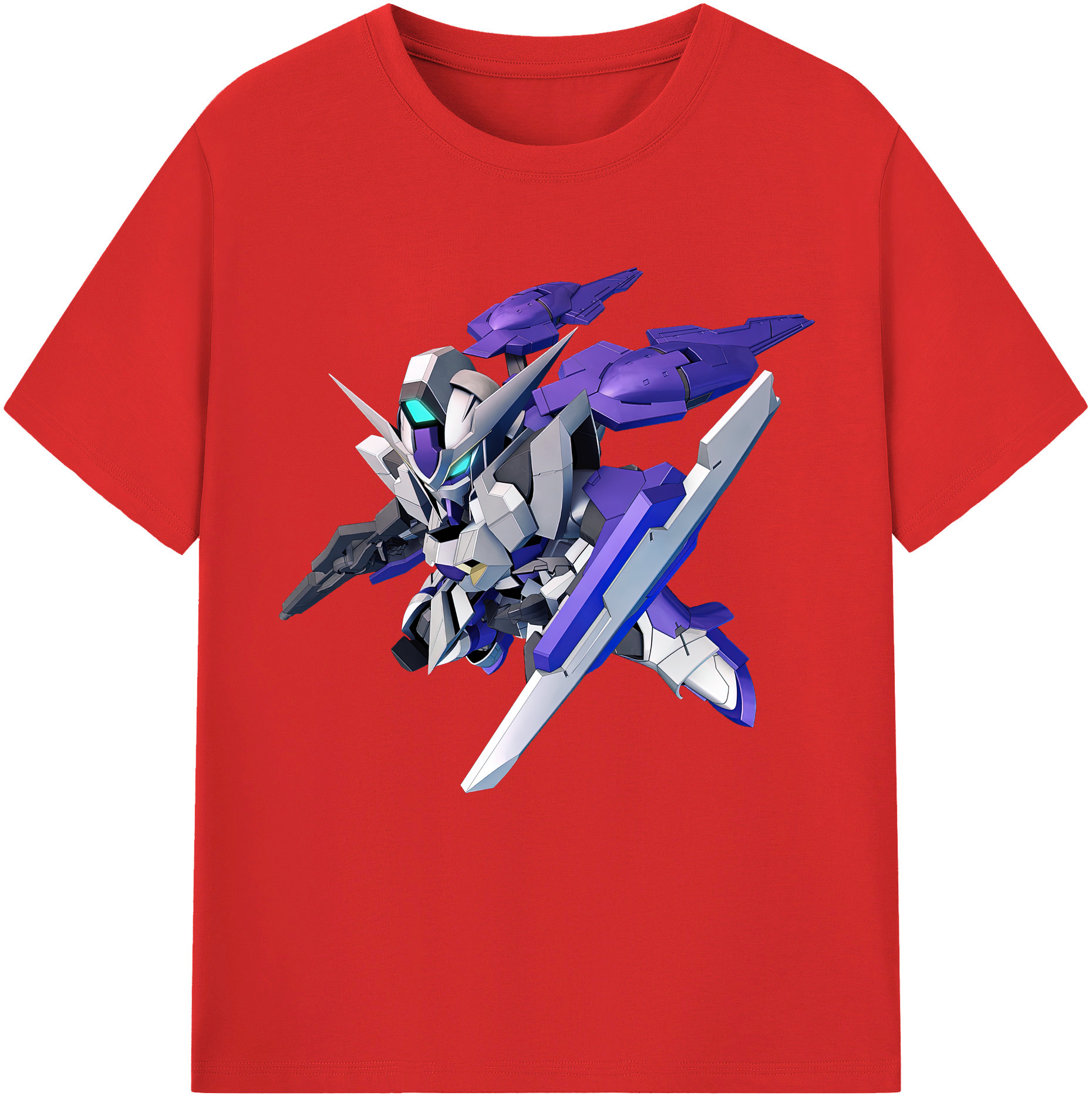 （画像用） 機動戦士ガンダム Mobile Suit Gundam レディースカジュアルプリントTシャツ（綿100％）