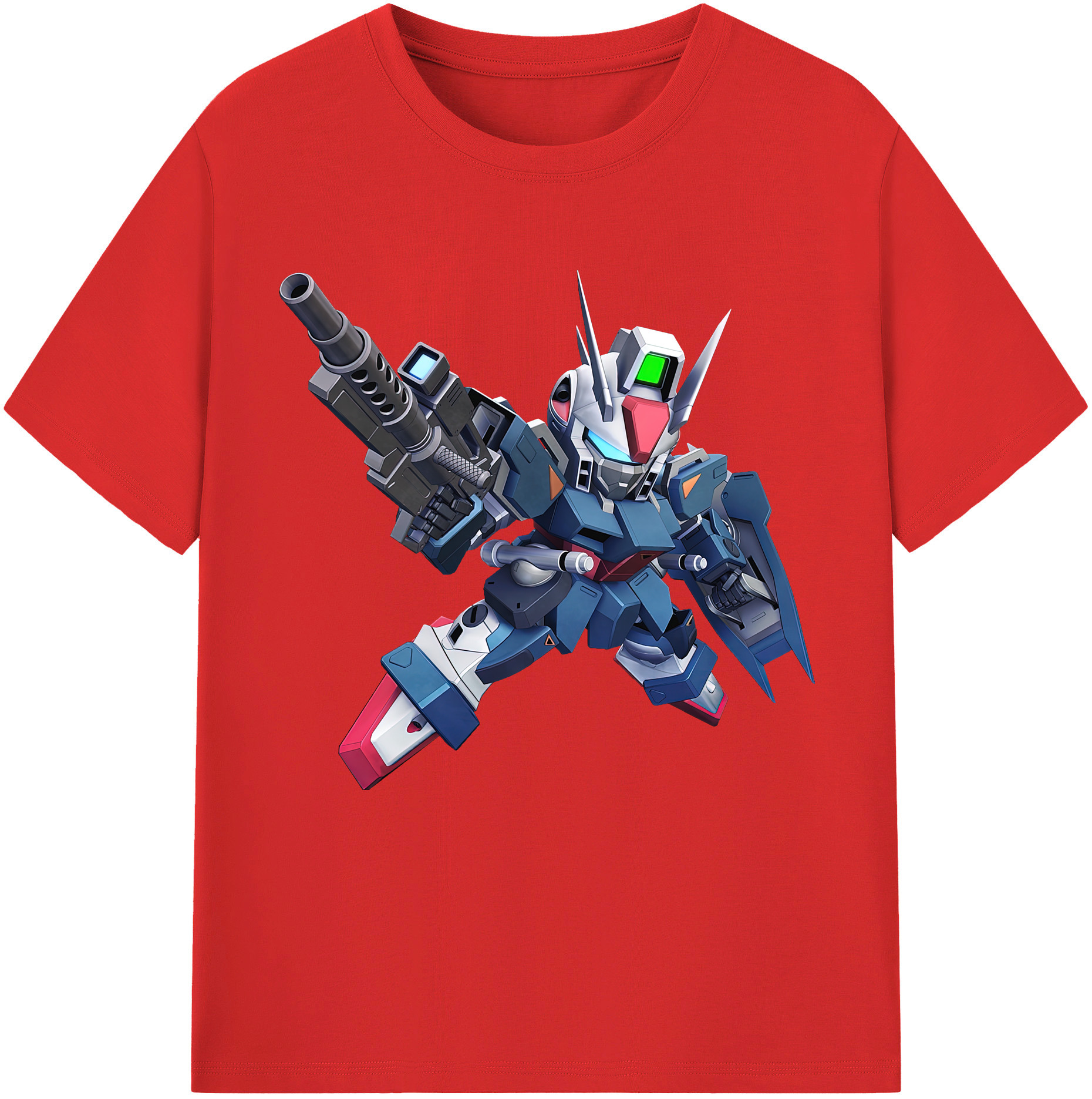 （画像用） 機動戦士ガンダム Mobile Suit Gundam レディースカジュアルプリントTシャツ（綿100％）