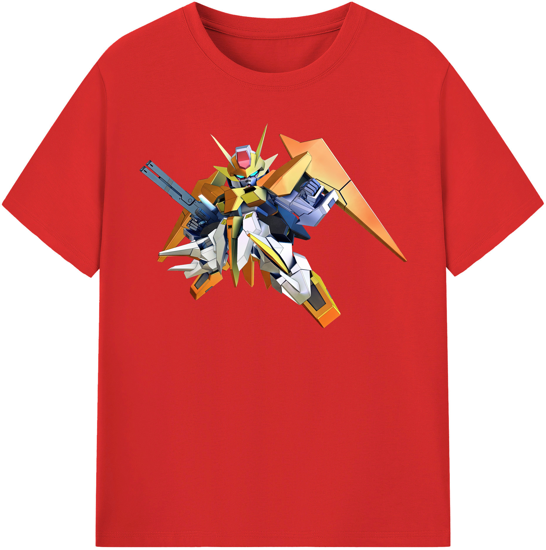 （画像用） 機動戦士ガンダム Mobile Suit Gundam レディースカジュアルプリントTシャツ（綿100％）
