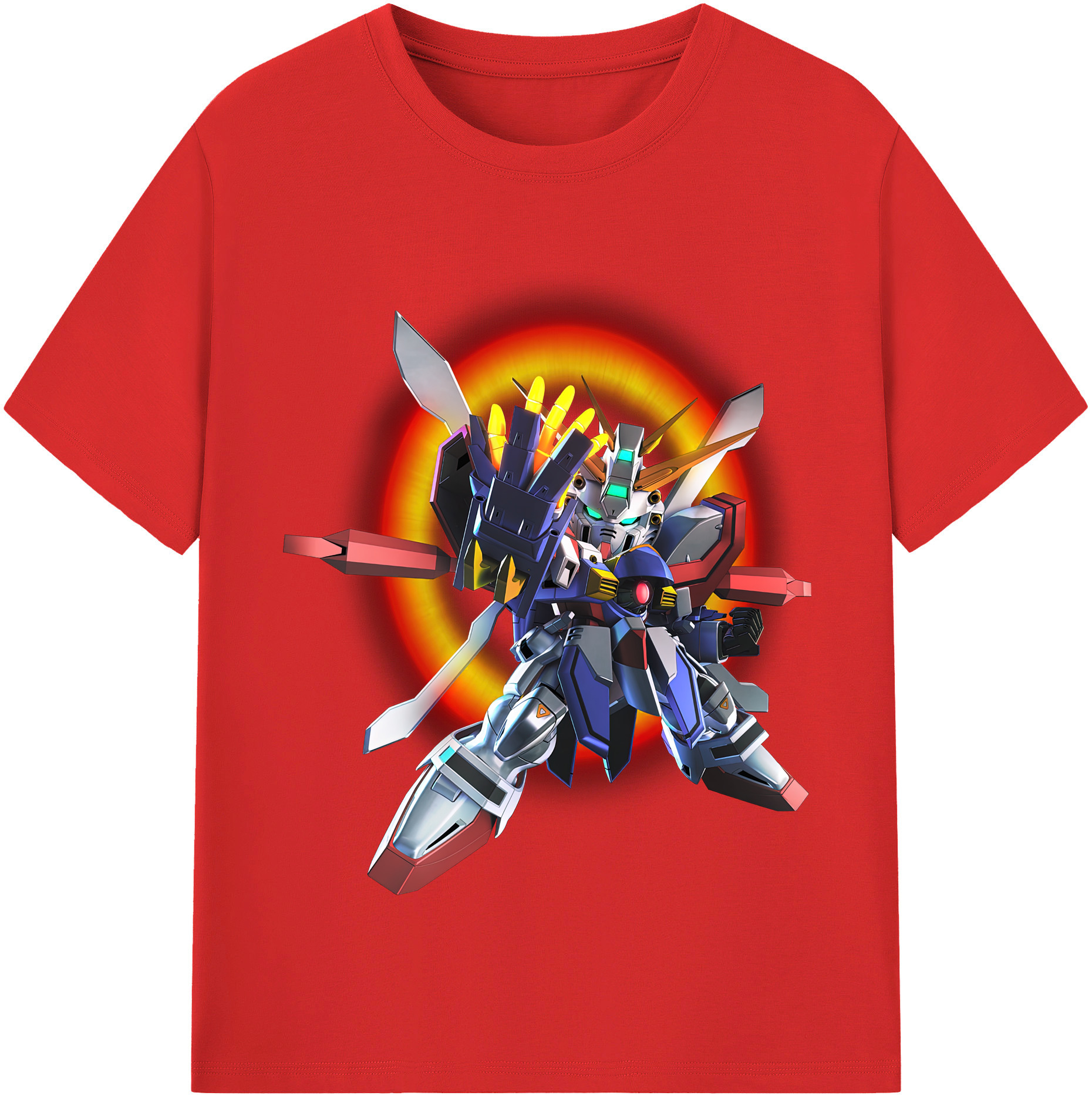 （画像用） 機動戦士ガンダム Mobile Suit Gundam レディースカジュアルプリントTシャツ（綿100％）