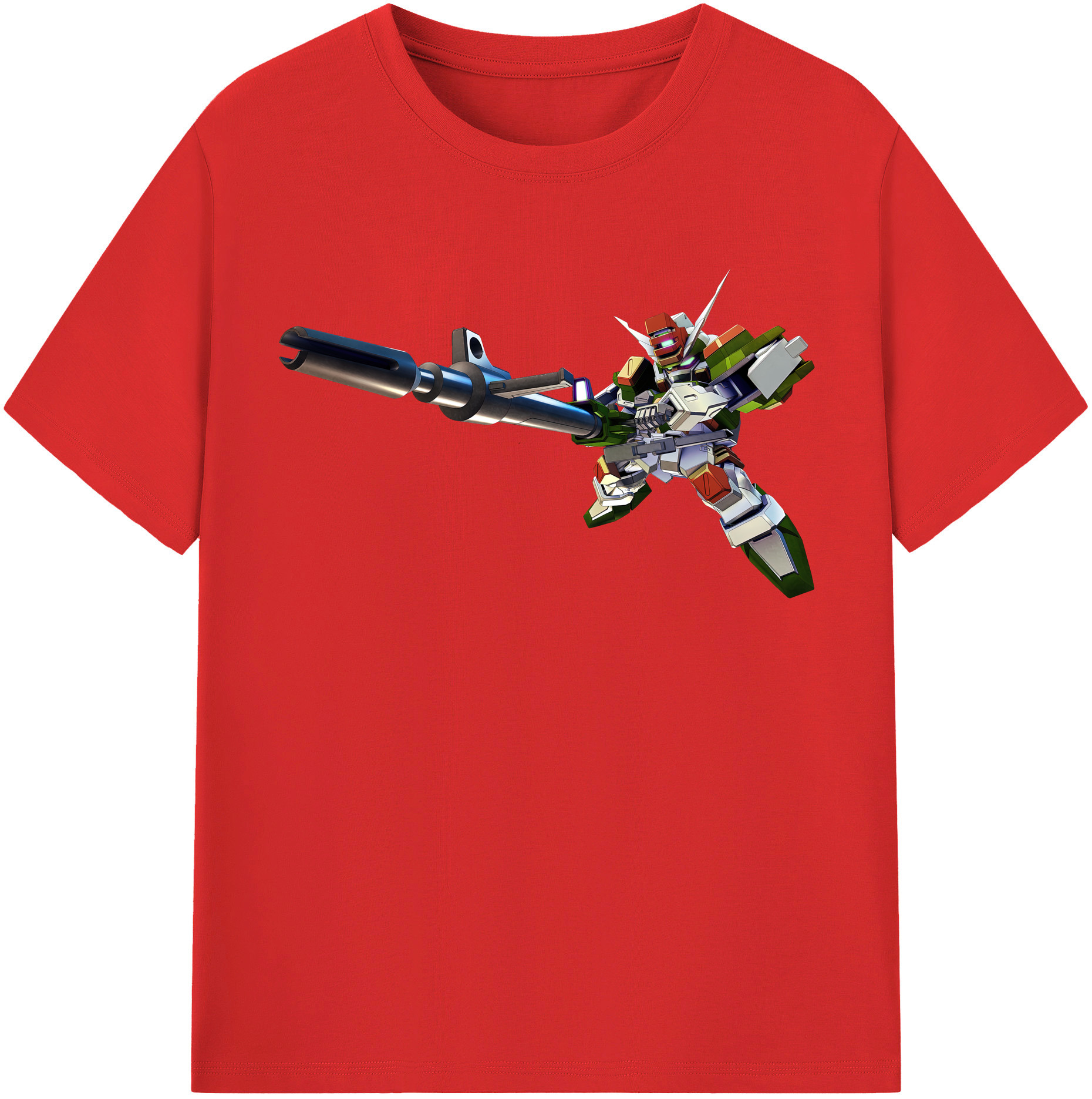 （画像用） 機動戦士ガンダム Mobile Suit Gundam レディースカジュアルプリントTシャツ（綿100％）