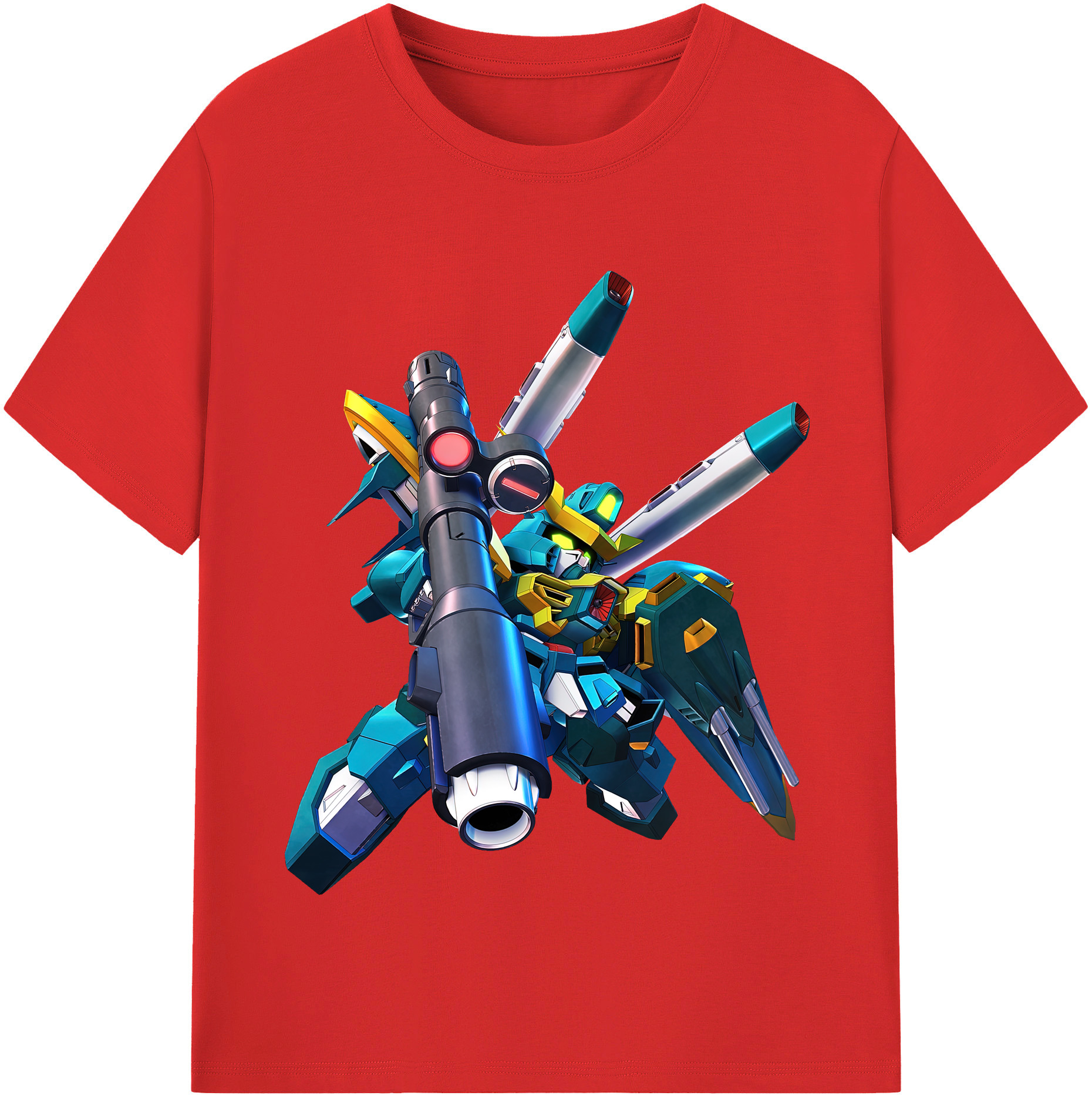 （画像用） 機動戦士ガンダム Mobile Suit Gundam レディースカジュアルプリントTシャツ（綿100％）