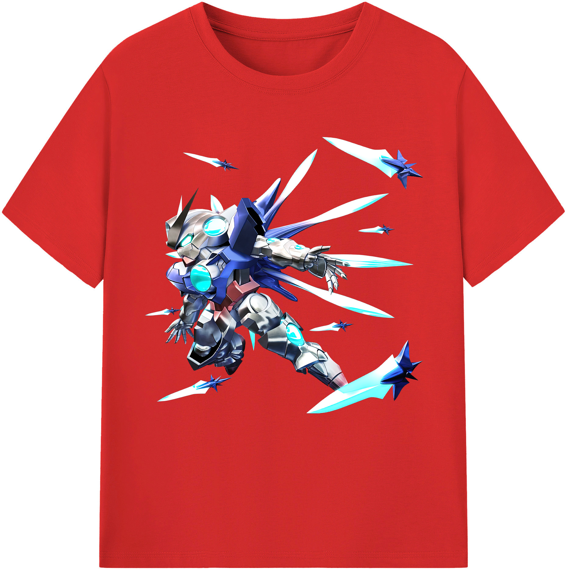 （画像用） 機動戦士ガンダム Mobile Suit Gundam レディースカジュアルプリントTシャツ（綿100％）