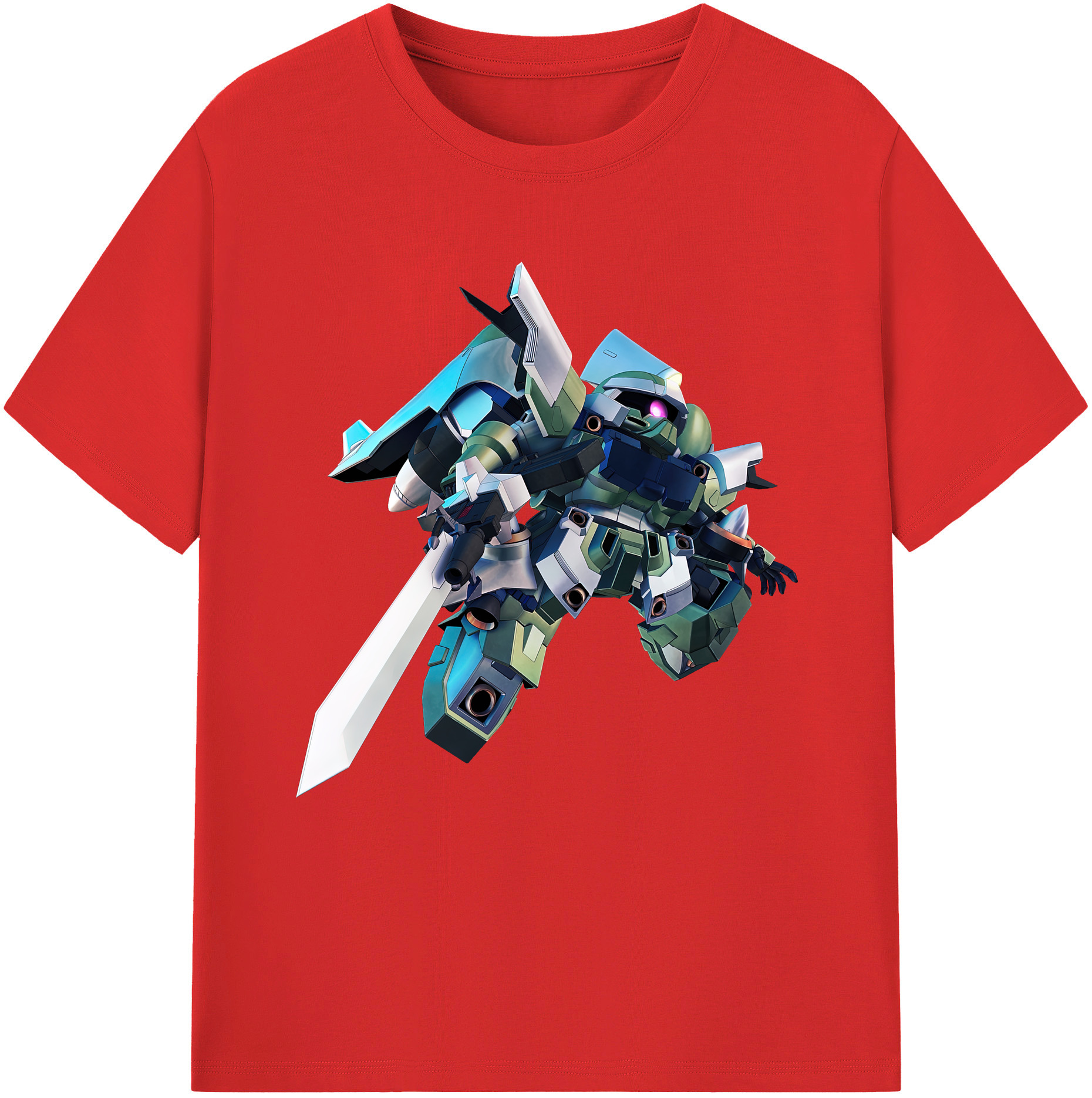 （画像用） 機動戦士ガンダム Mobile Suit Gundam レディースカジュアルプリントTシャツ（綿100％）