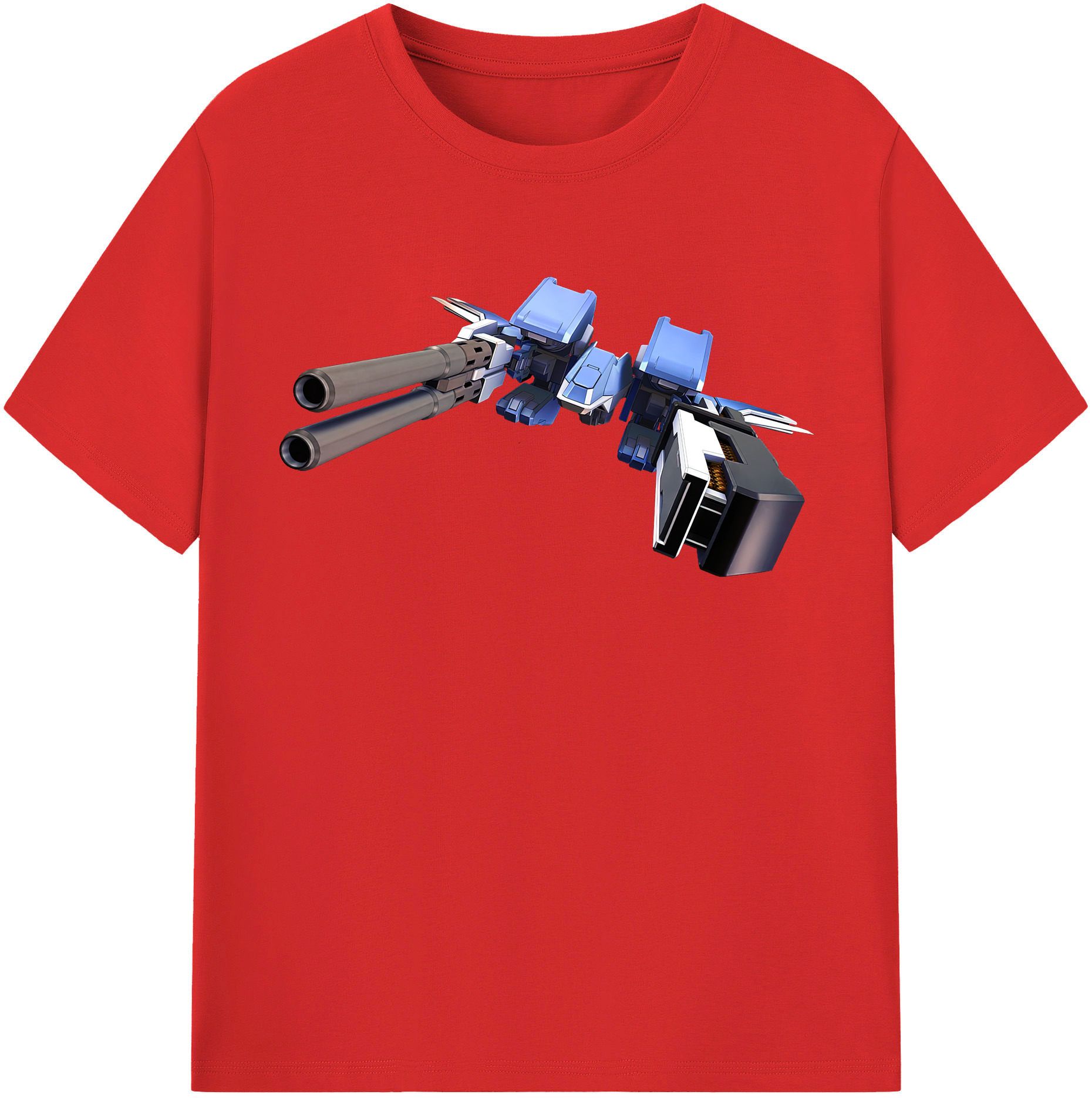（画像用） 機動戦士ガンダム Mobile Suit Gundam レディースカジュアルプリントTシャツ（綿100％）