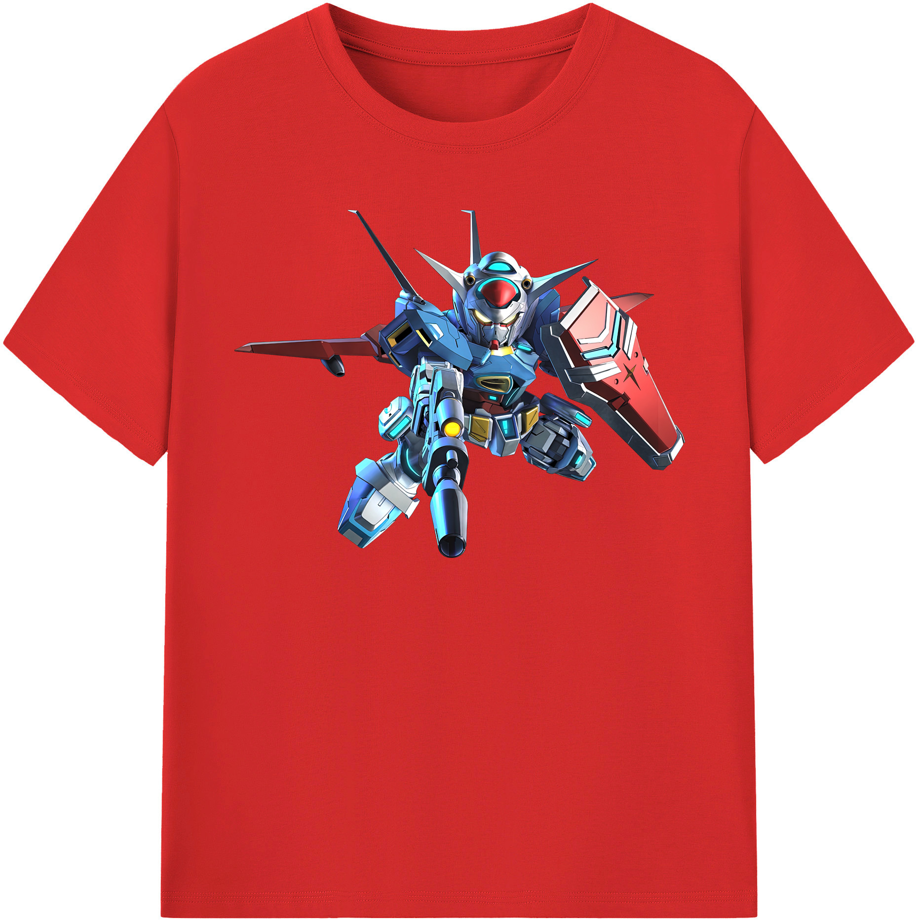 （画像用） 機動戦士ガンダム Mobile Suit Gundam レディースカジュアルプリントTシャツ（綿100％）