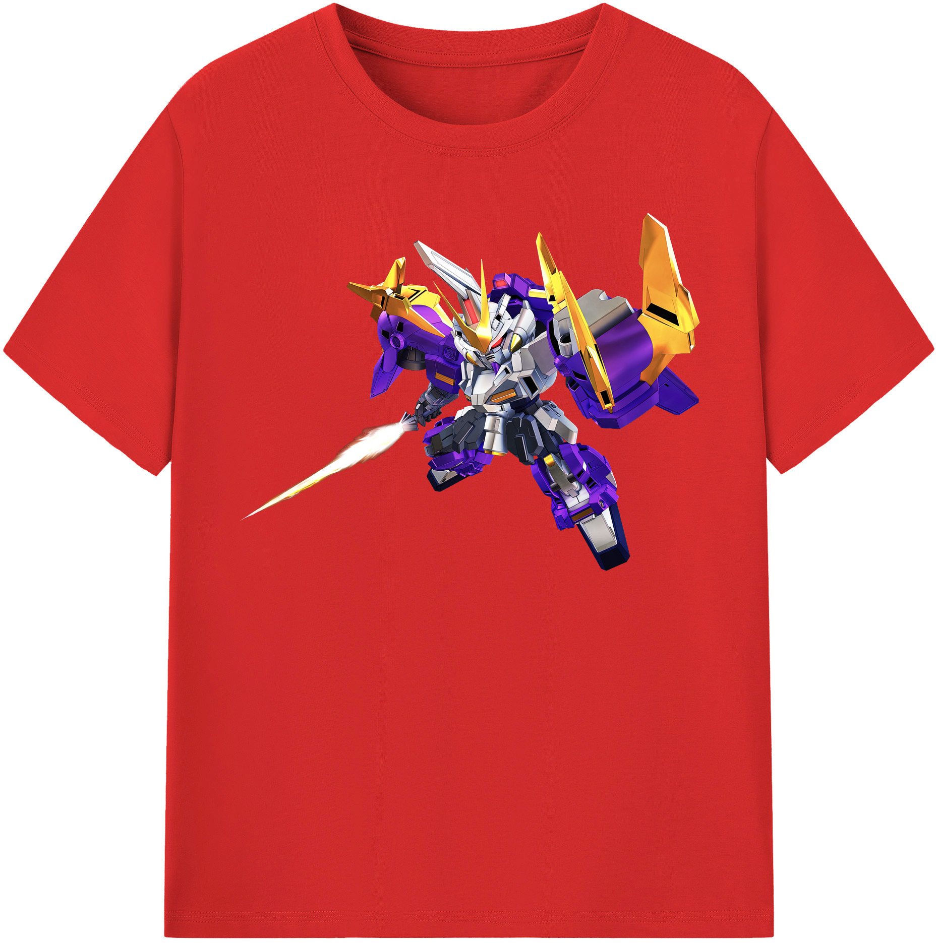 （画像用） 機動戦士ガンダム Mobile Suit Gundam レディースカジュアルプリントTシャツ（綿100％）