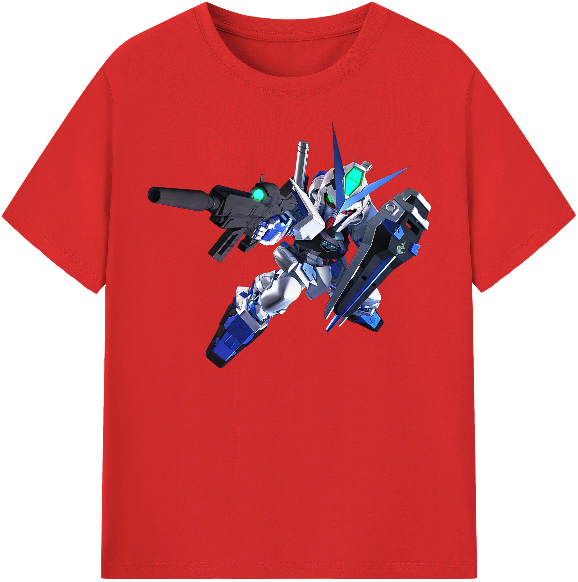 （画像用） 機動戦士ガンダム Mobile Suit Gundam レディースカジュアルプリントTシャツ（綿100％）