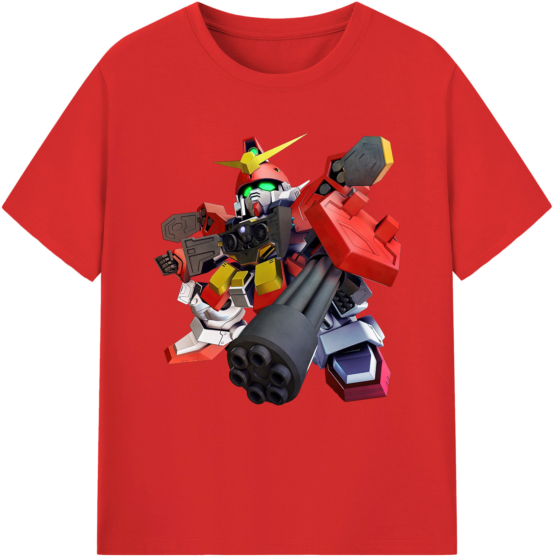 （画像用） 機動戦士ガンダム Mobile Suit Gundam レディースカジュアルプリントTシャツ（綿100％）