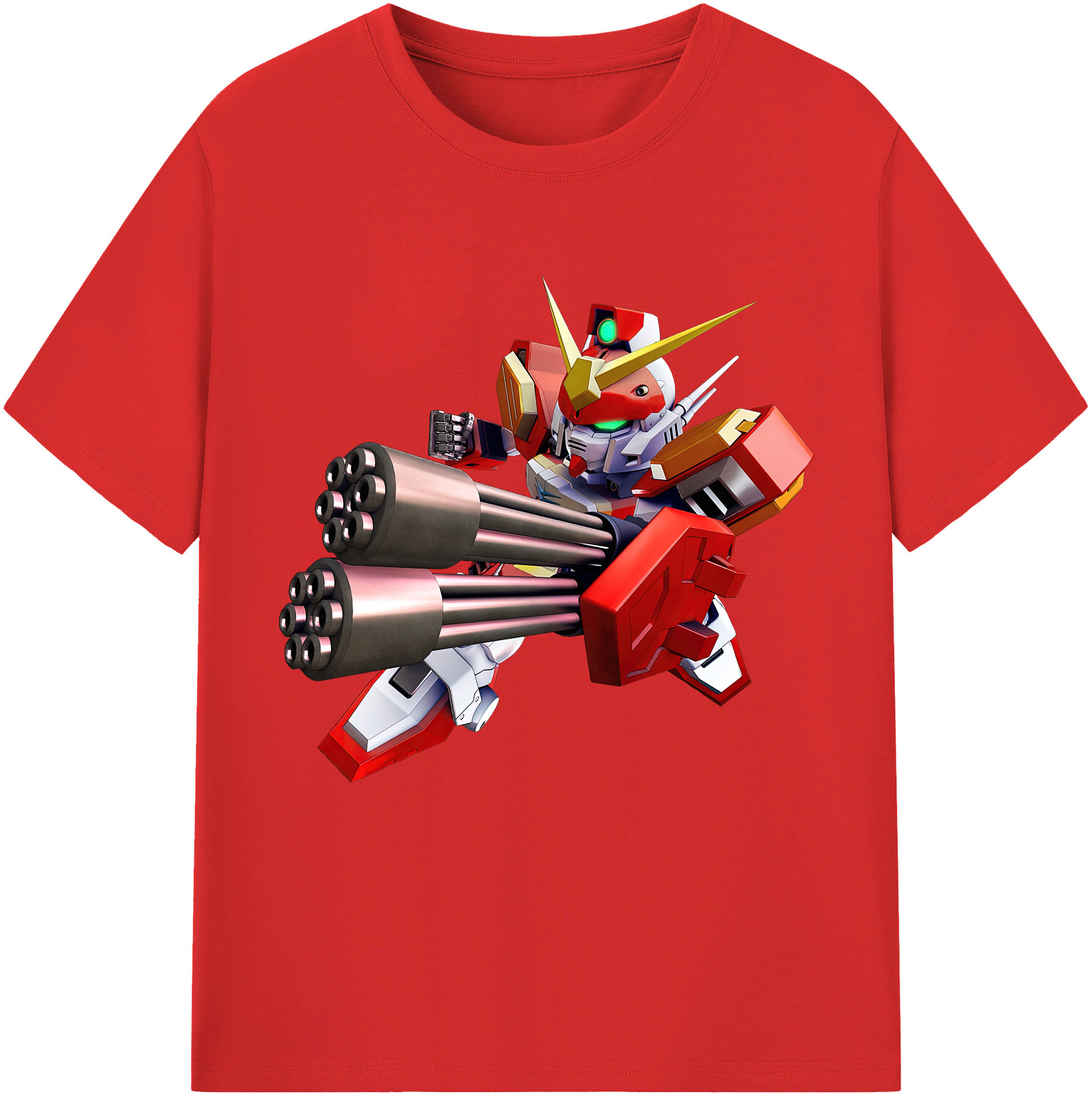 （画像用） 機動戦士ガンダム Mobile Suit Gundam レディースカジュアルプリントTシャツ（綿100％）