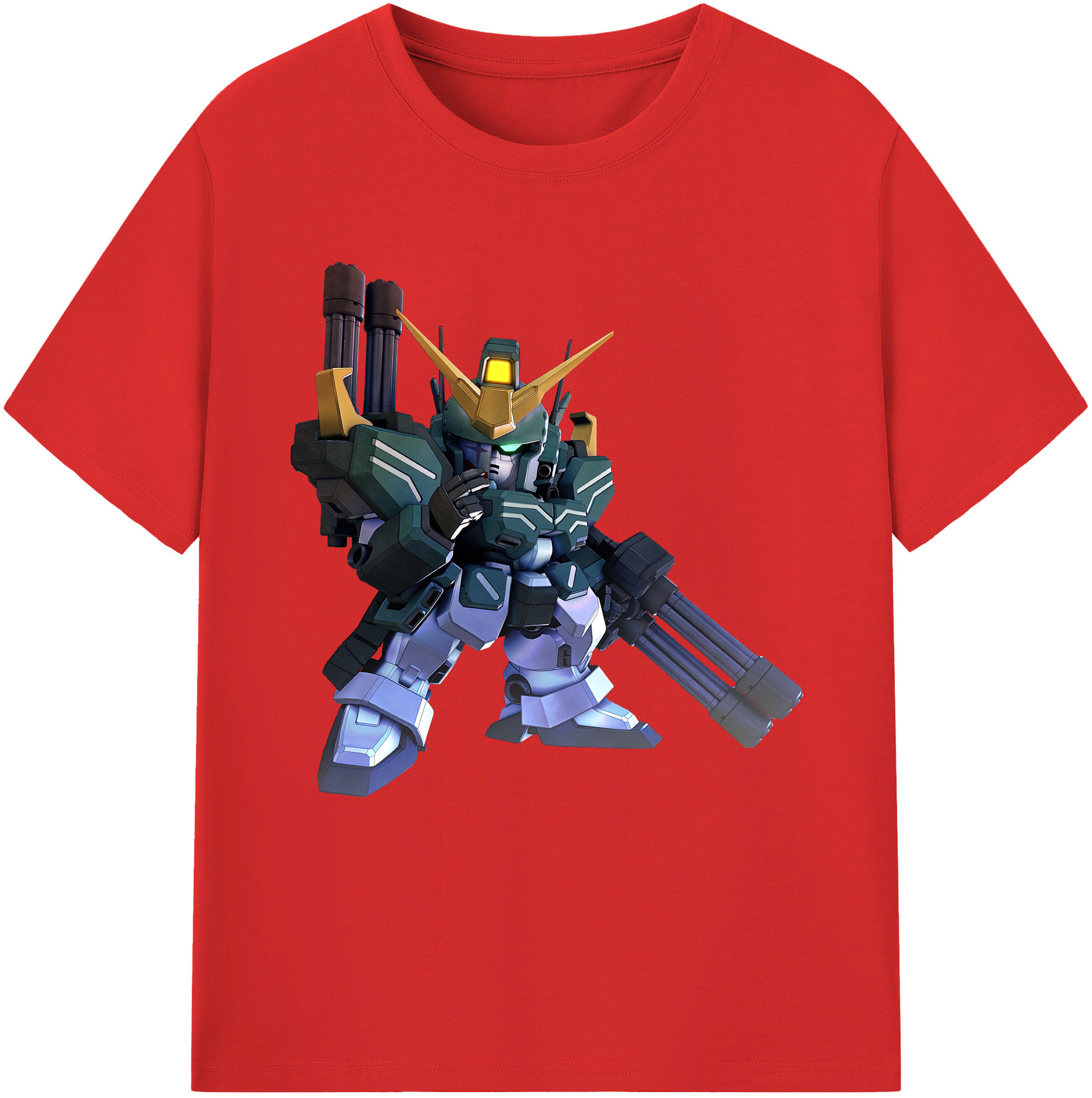 （画像用） 機動戦士ガンダム Mobile Suit Gundam レディースカジュアルプリントTシャツ（綿100％）