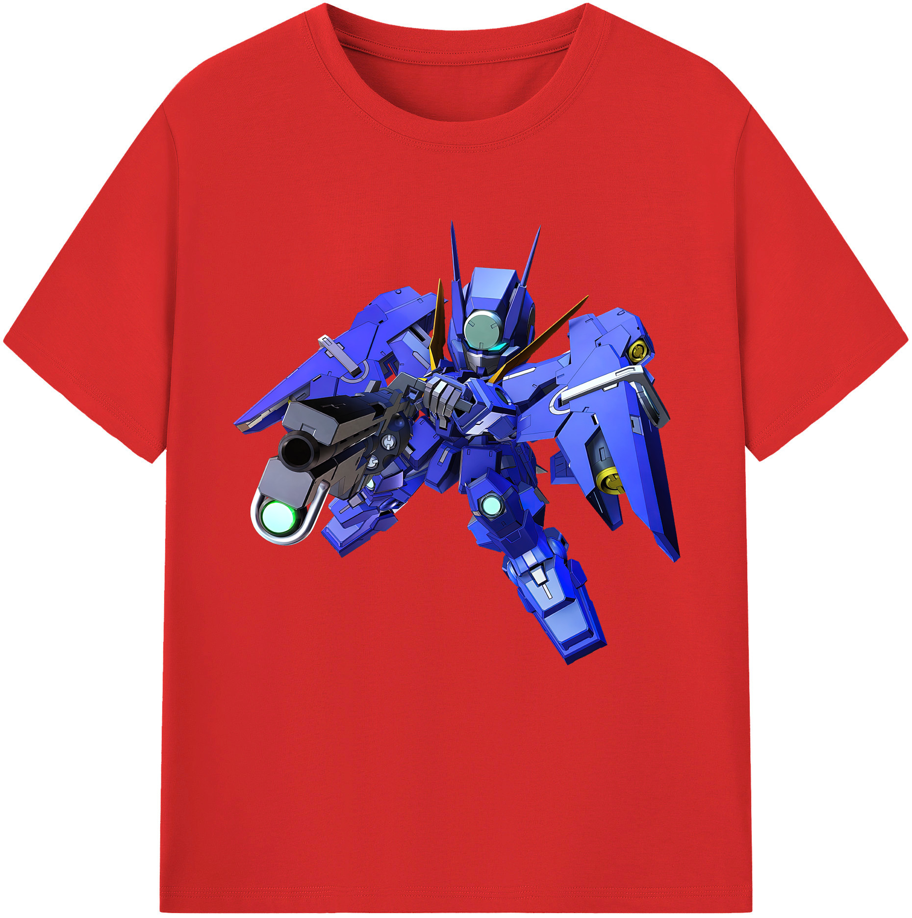 （画像用） 機動戦士ガンダム Mobile Suit Gundam レディースカジュアルプリントTシャツ（綿100％）