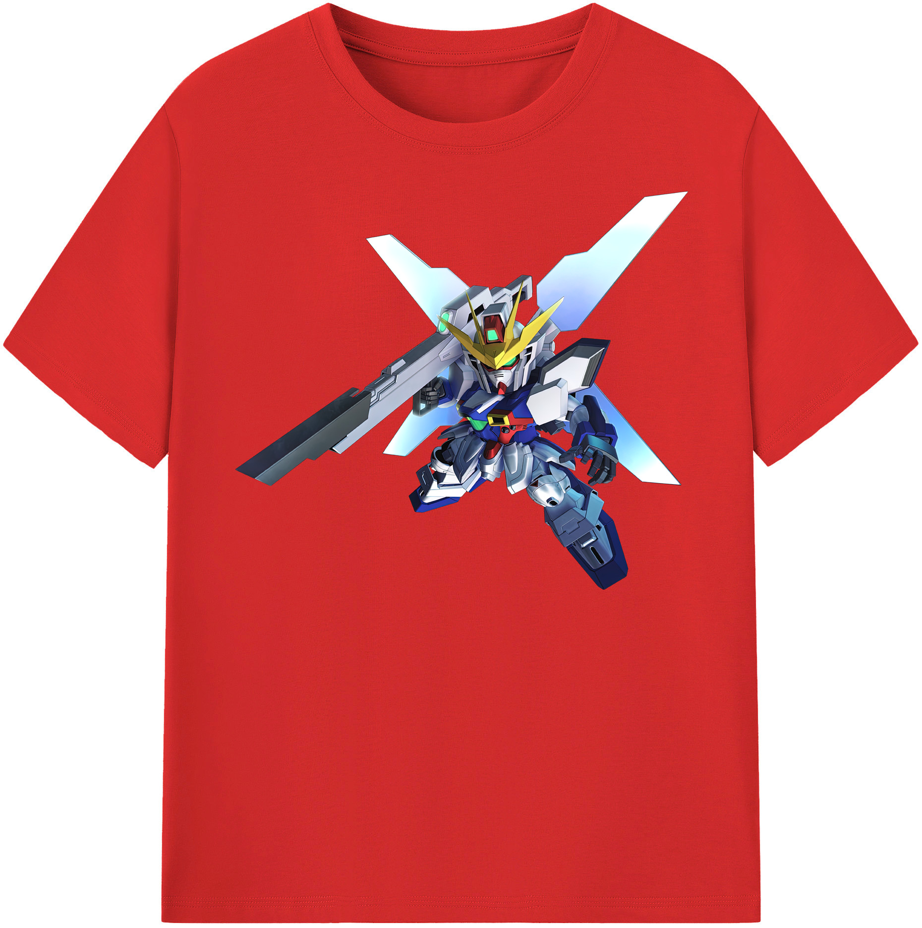 （画像用） 機動戦士ガンダム Mobile Suit Gundam レディースカジュアルプリントTシャツ（綿100％）