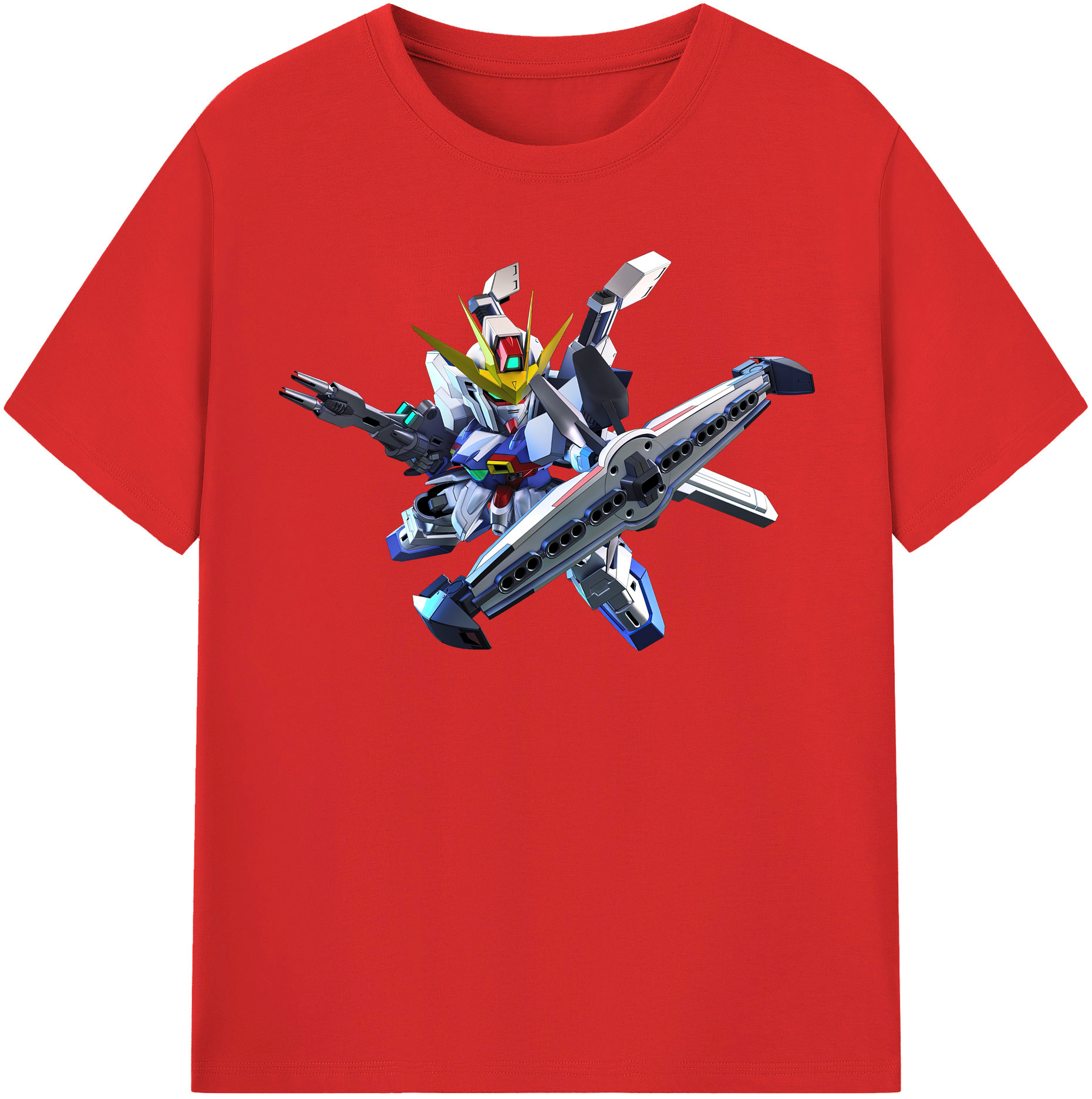 （画像用） 機動戦士ガンダム Mobile Suit Gundam レディースカジュアルプリントTシャツ（綿100％）