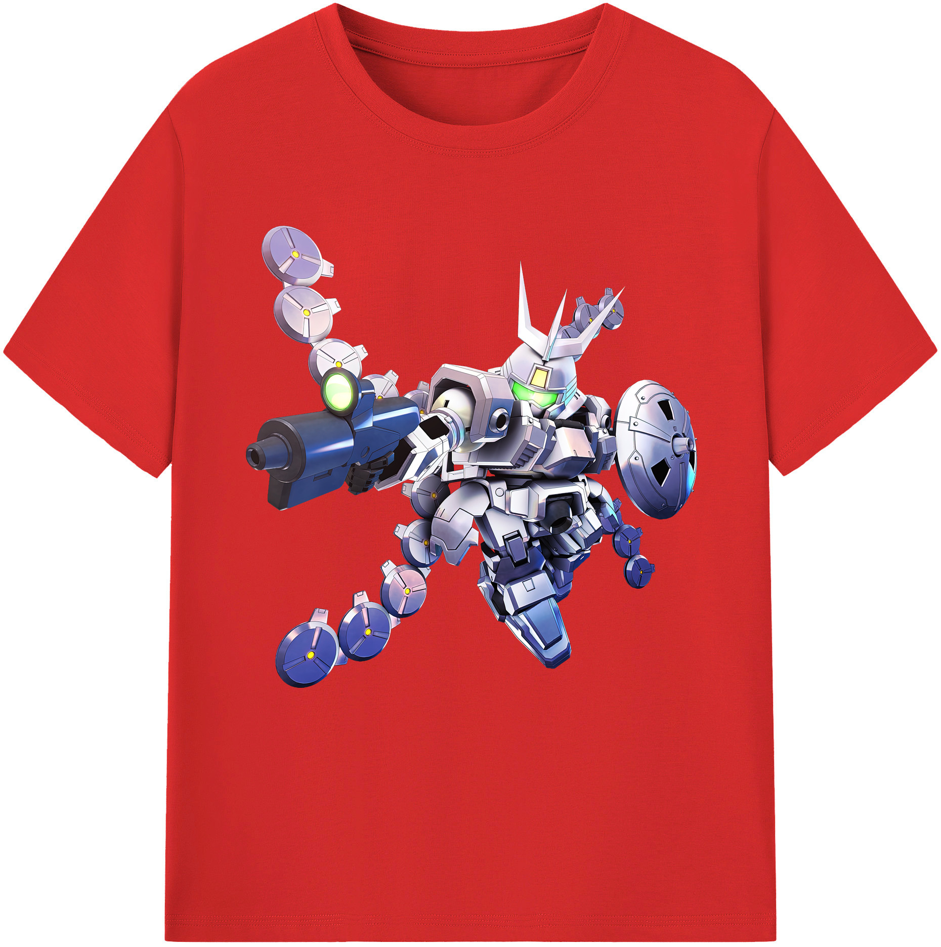 （画像用） 機動戦士ガンダム Mobile Suit Gundam レディースカジュアルプリントTシャツ（綿100％）