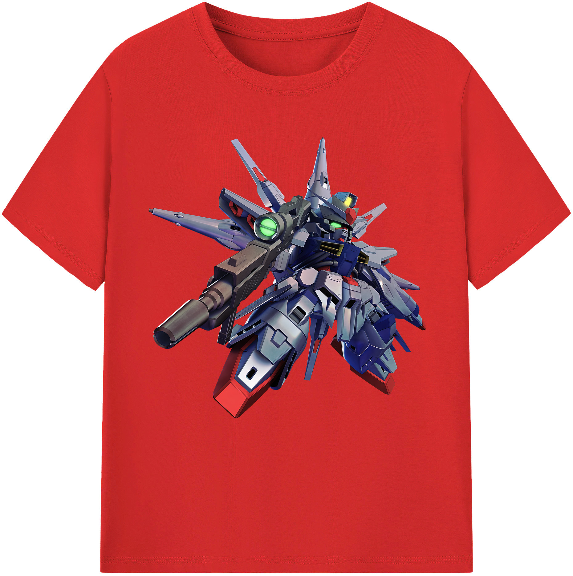 （画像用） 機動戦士ガンダム Mobile Suit Gundam レディースカジュアルプリントTシャツ（綿100％）
