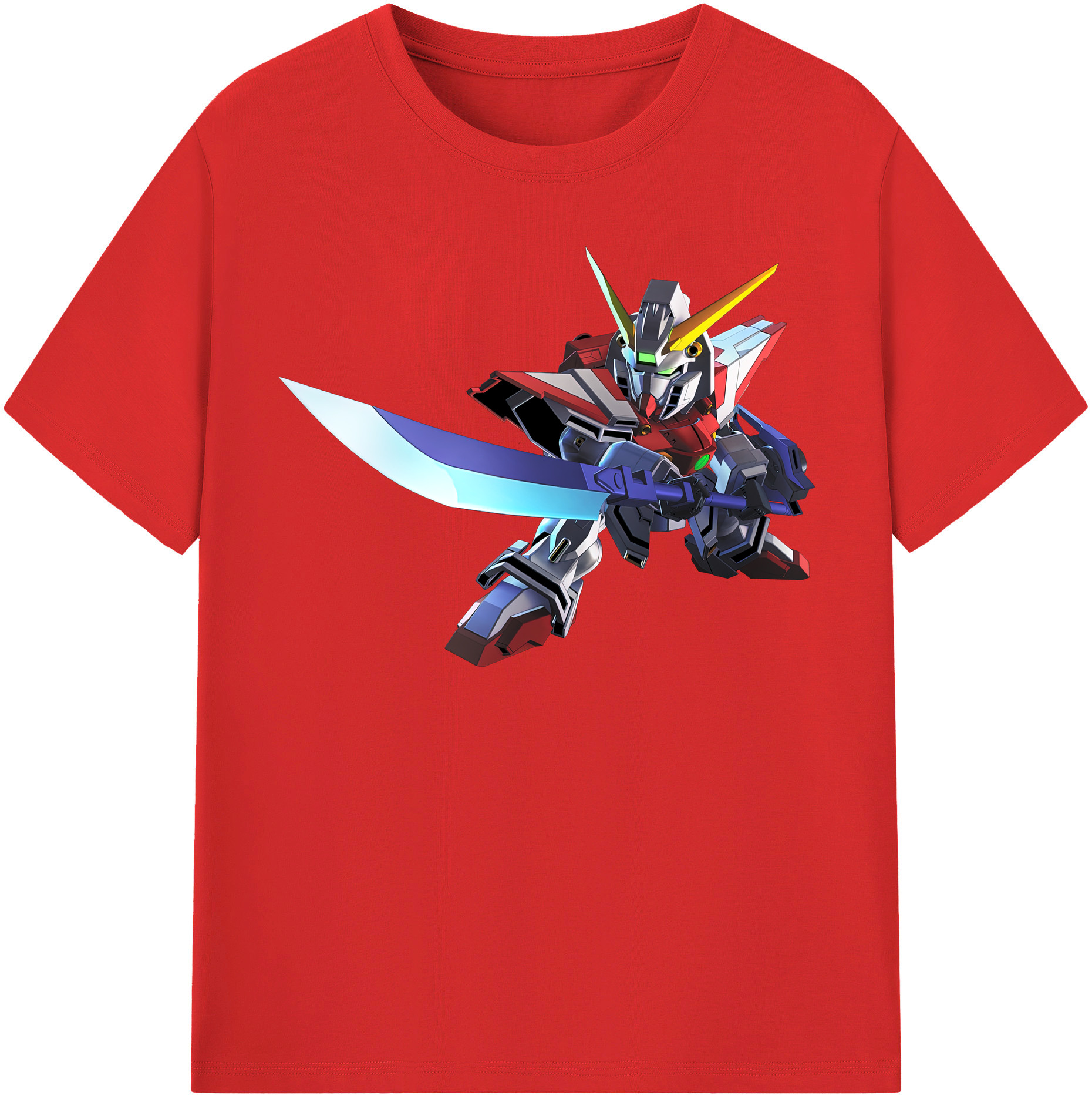 （画像用） 機動戦士ガンダム Mobile Suit Gundam レディースカジュアルプリントTシャツ（綿100％）