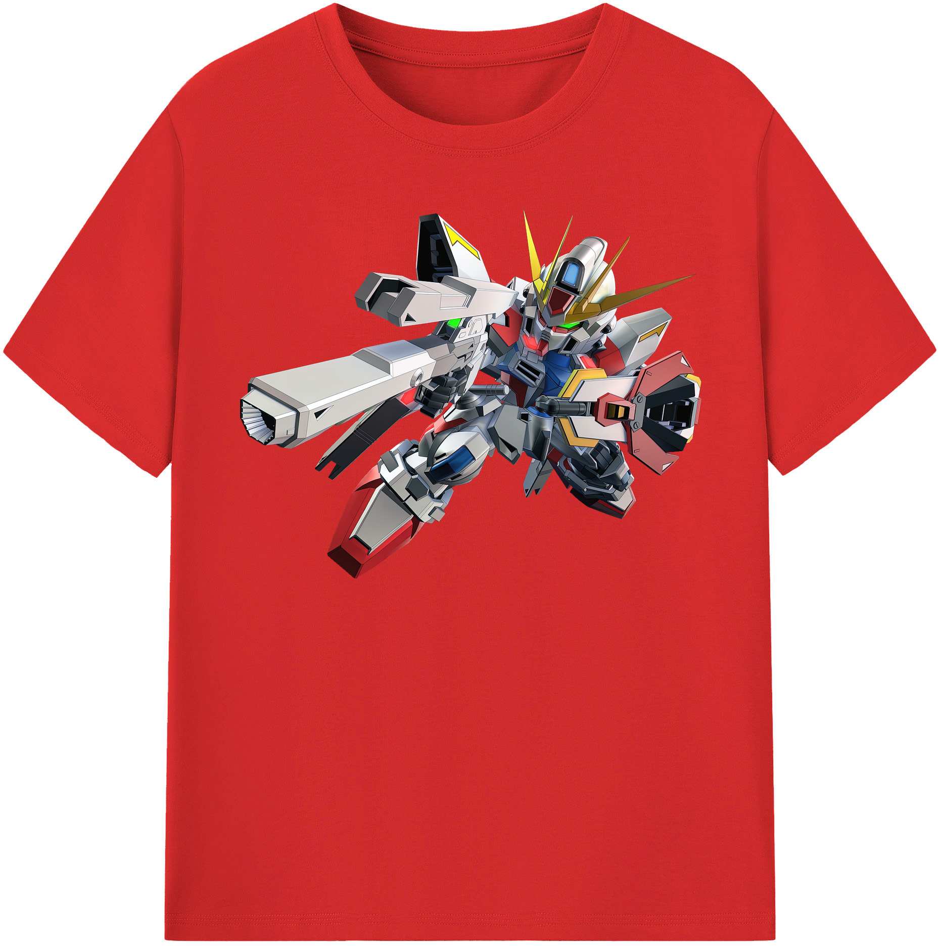 （画像用） 機動戦士ガンダム Mobile Suit Gundam レディースカジュアルプリントTシャツ（綿100％）