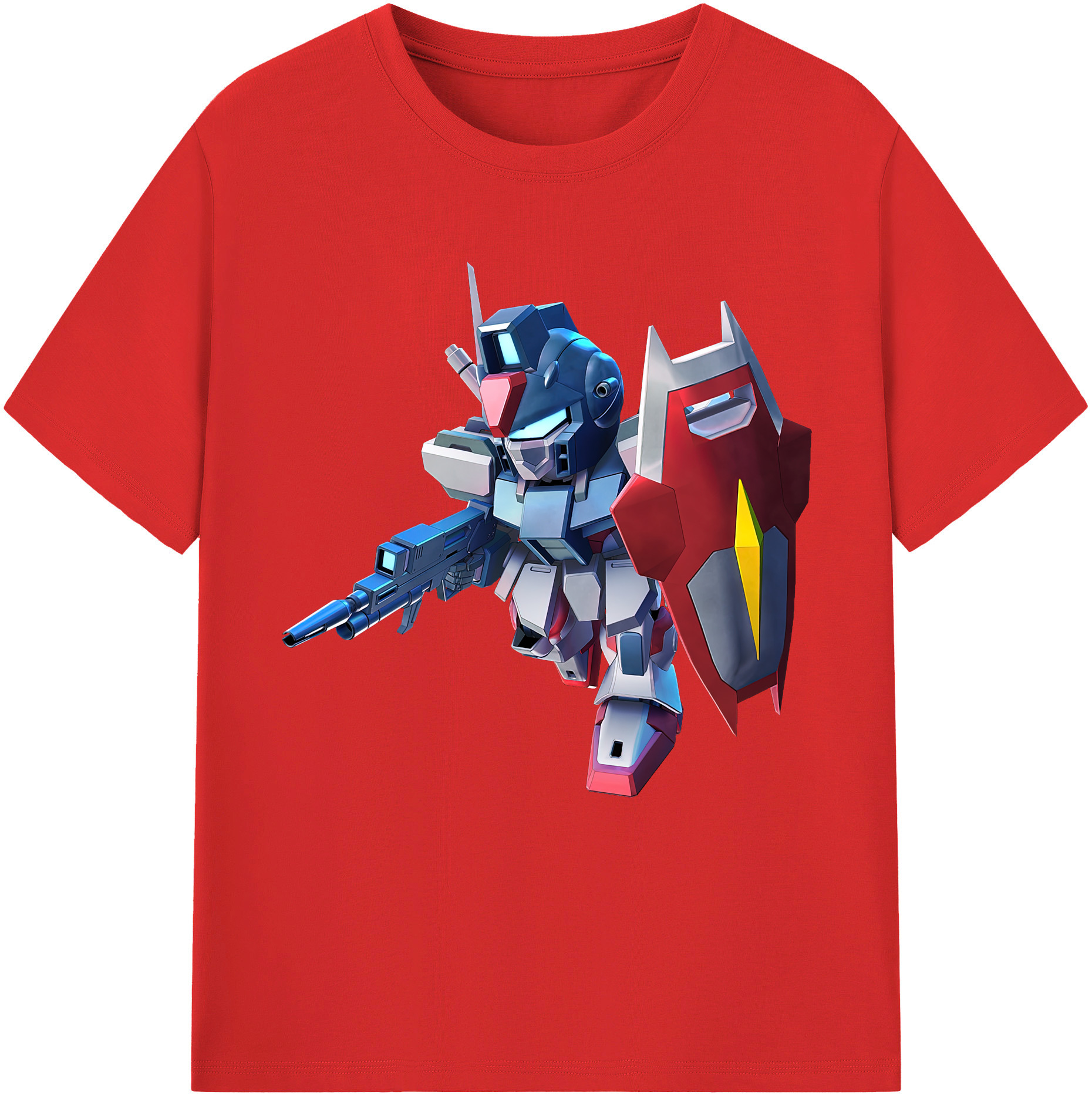 （画像用） 機動戦士ガンダム Mobile Suit Gundam レディースカジュアルプリントTシャツ（綿100％）