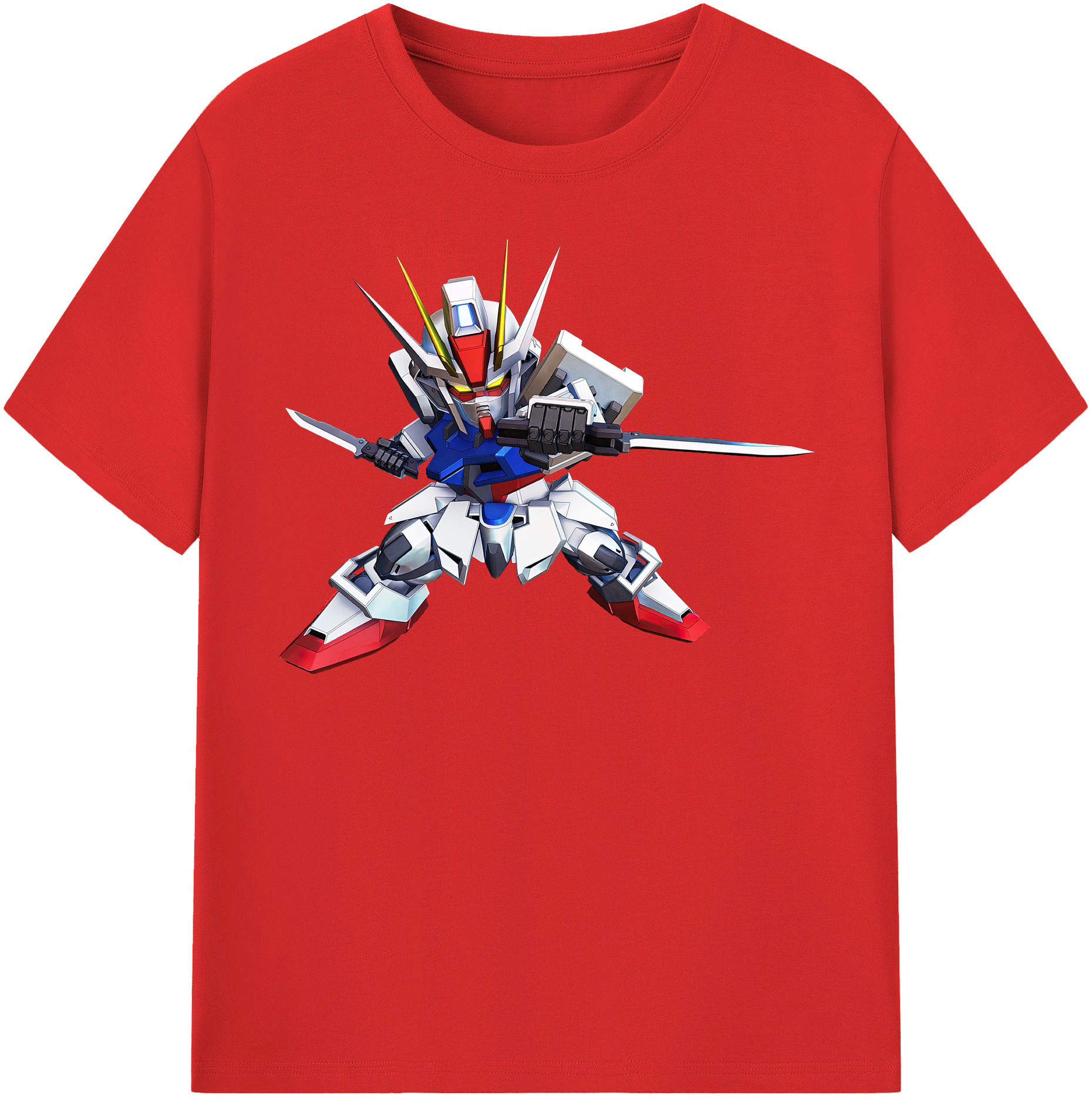 （画像用） 機動戦士ガンダム Mobile Suit Gundam レディースカジュアルプリントTシャツ（綿100％）
