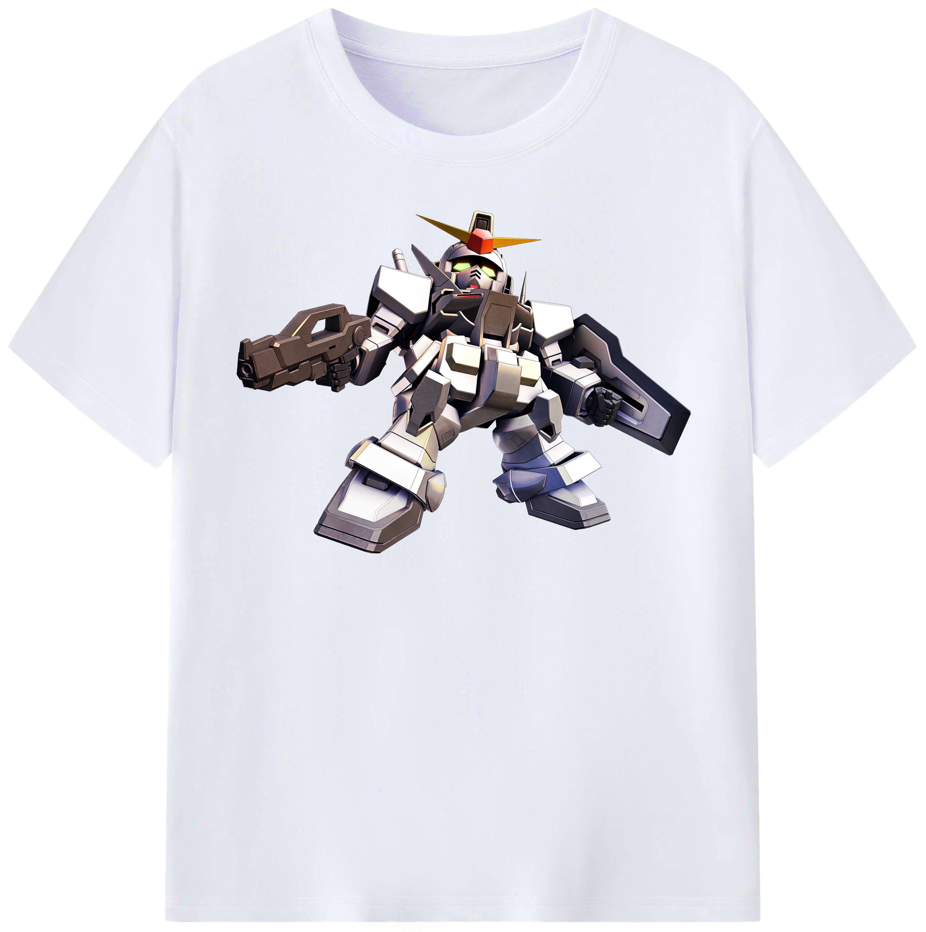 （画像用） 機動戦士ガンダム Mobile Suit Gundam レディースカジュアルプリントTシャツ（綿100％）