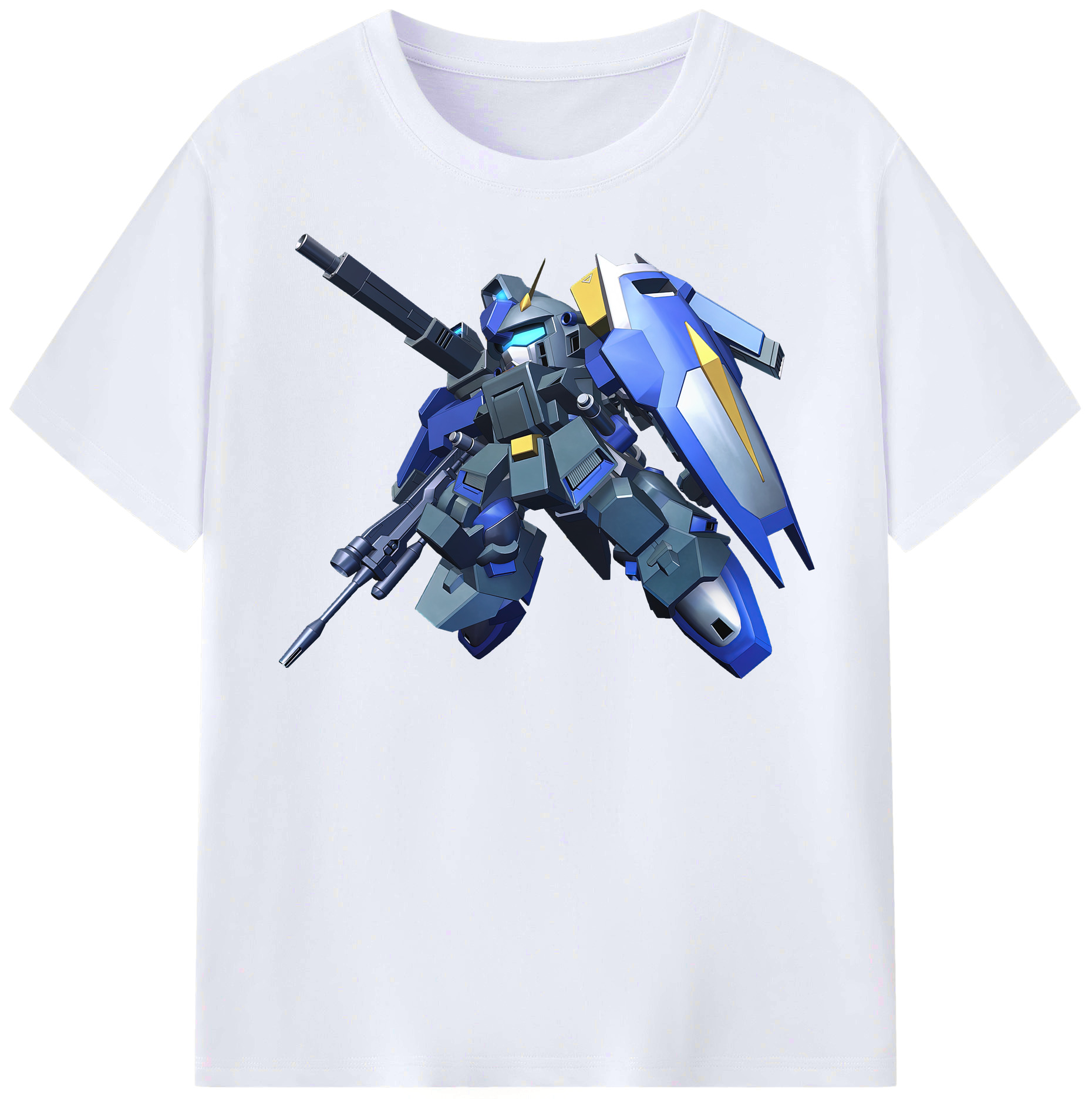 （画像用） 機動戦士ガンダム Mobile Suit Gundam レディースカジュアルプリントTシャツ（綿100％）