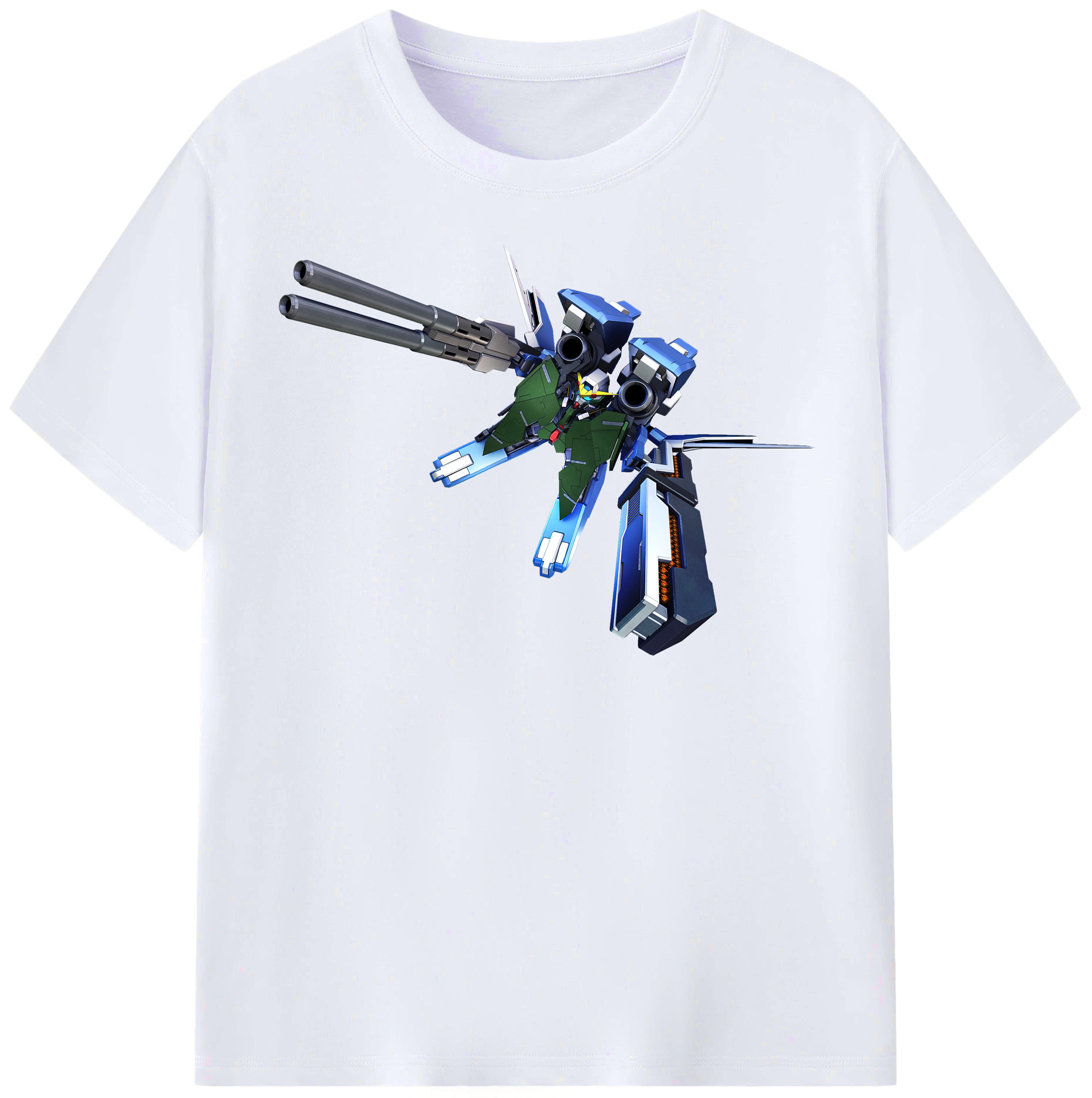 （画像用） 機動戦士ガンダム Mobile Suit Gundam レディースカジュアルプリントTシャツ（綿100％）