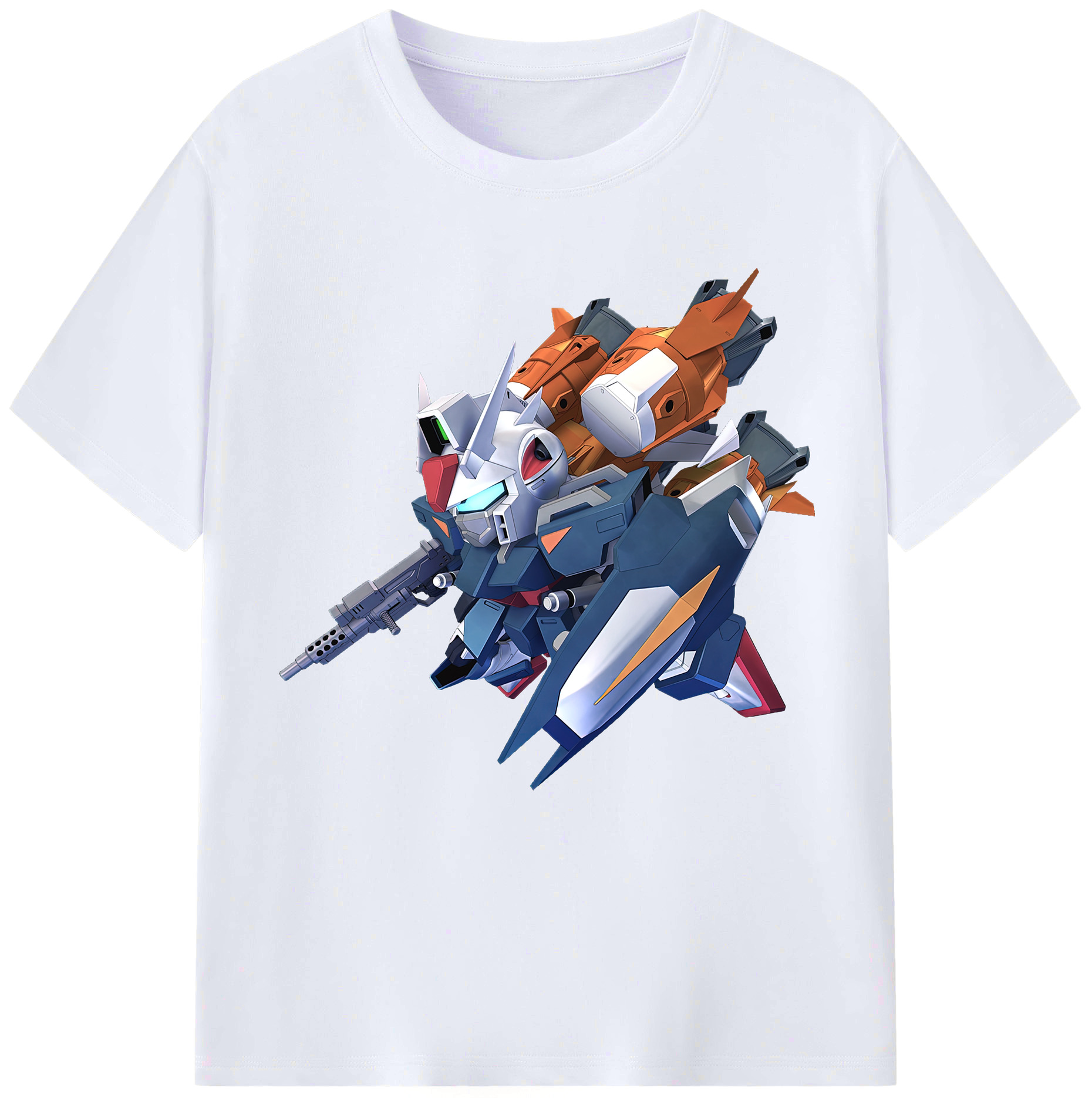 （画像用） 機動戦士ガンダム Mobile Suit Gundam レディースカジュアルプリントTシャツ（綿100％）
