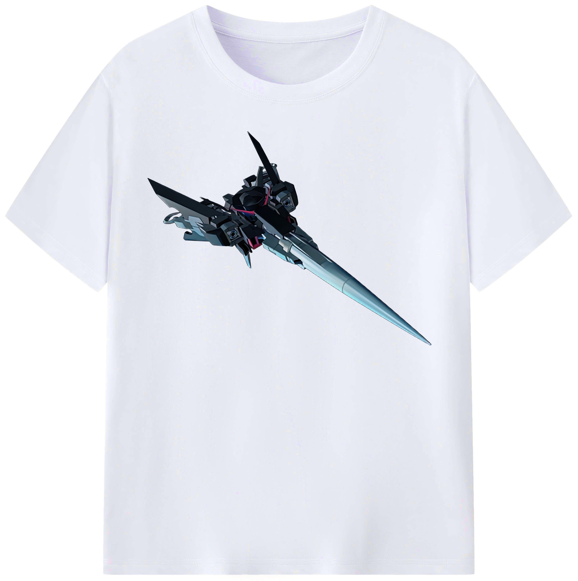 （画像用） 機動戦士ガンダム Mobile Suit Gundam レディースカジュアルプリントTシャツ（綿100％）