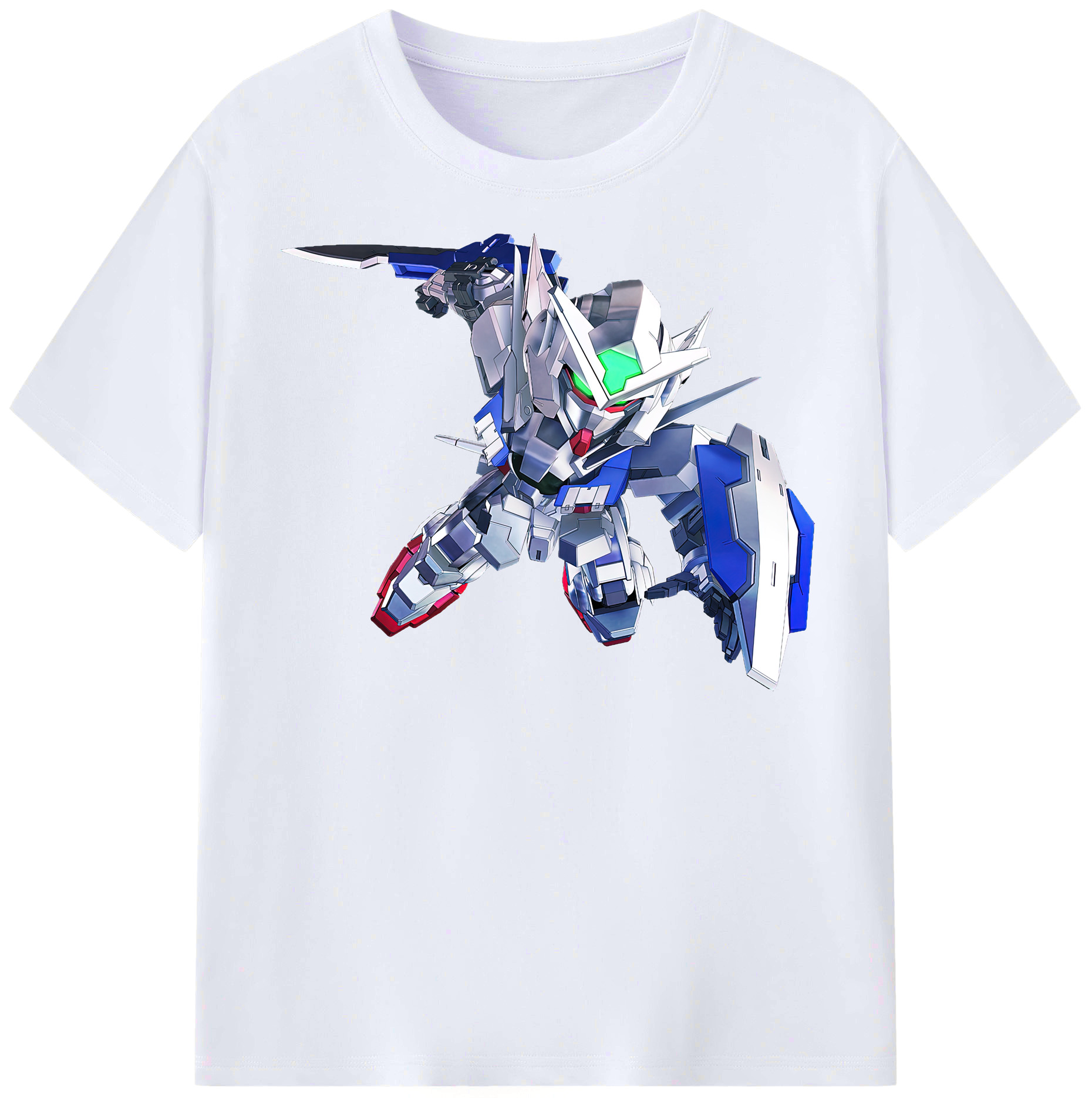 （画像用） 機動戦士ガンダム Mobile Suit Gundam レディースカジュアルプリントTシャツ（綿100％）