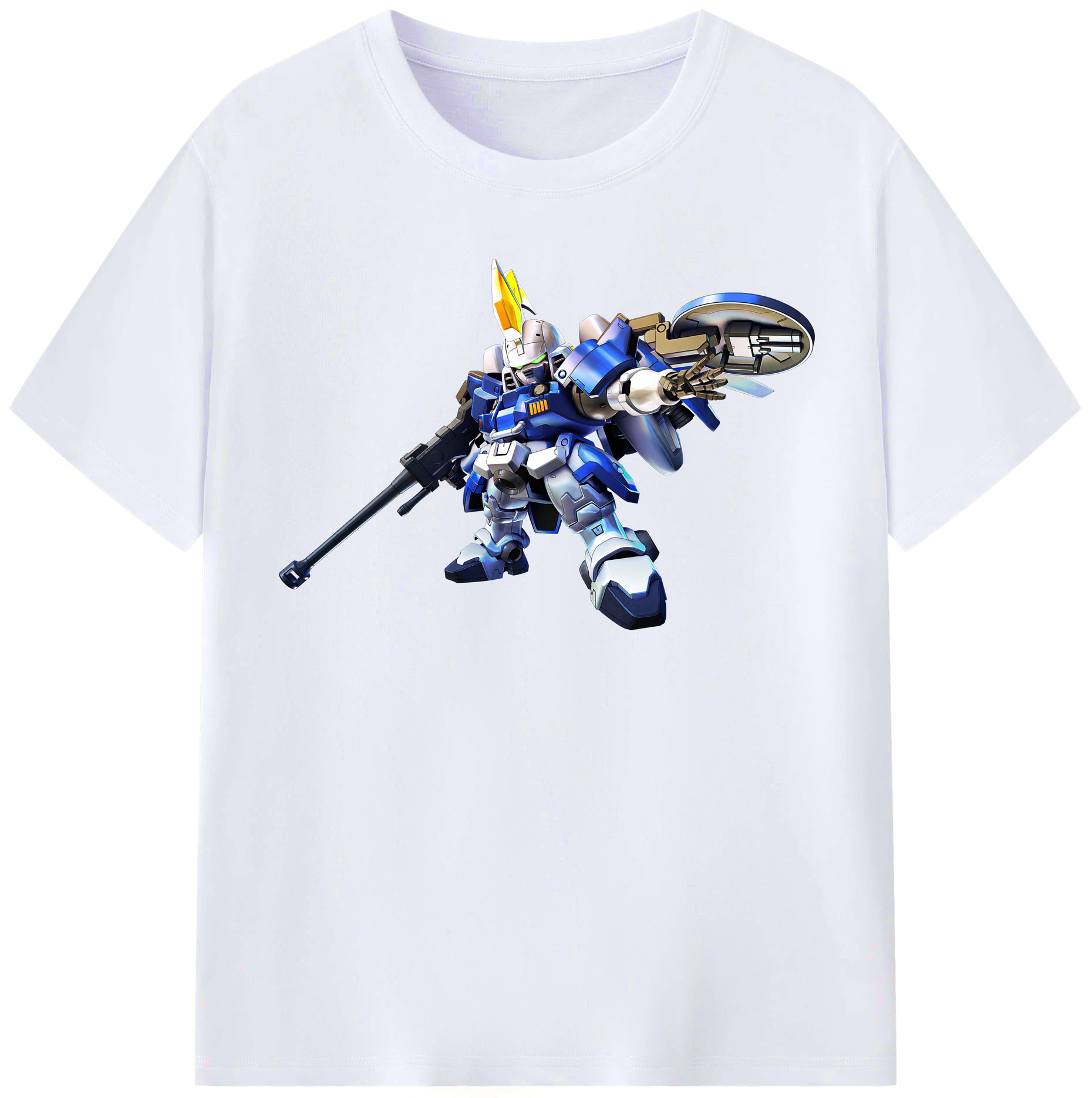 （画像用） 機動戦士ガンダム Mobile Suit Gundam レディースカジュアルプリントTシャツ（綿100％）