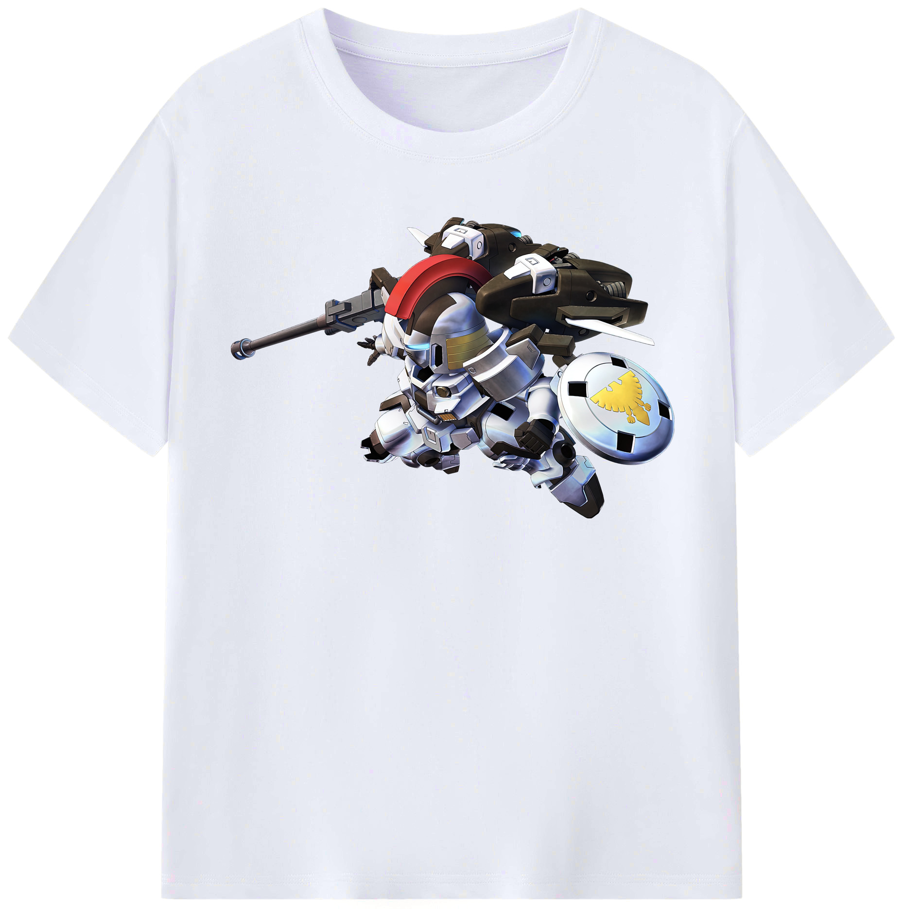 （画像用） 機動戦士ガンダム Mobile Suit Gundam レディースカジュアルプリントTシャツ（綿100％）