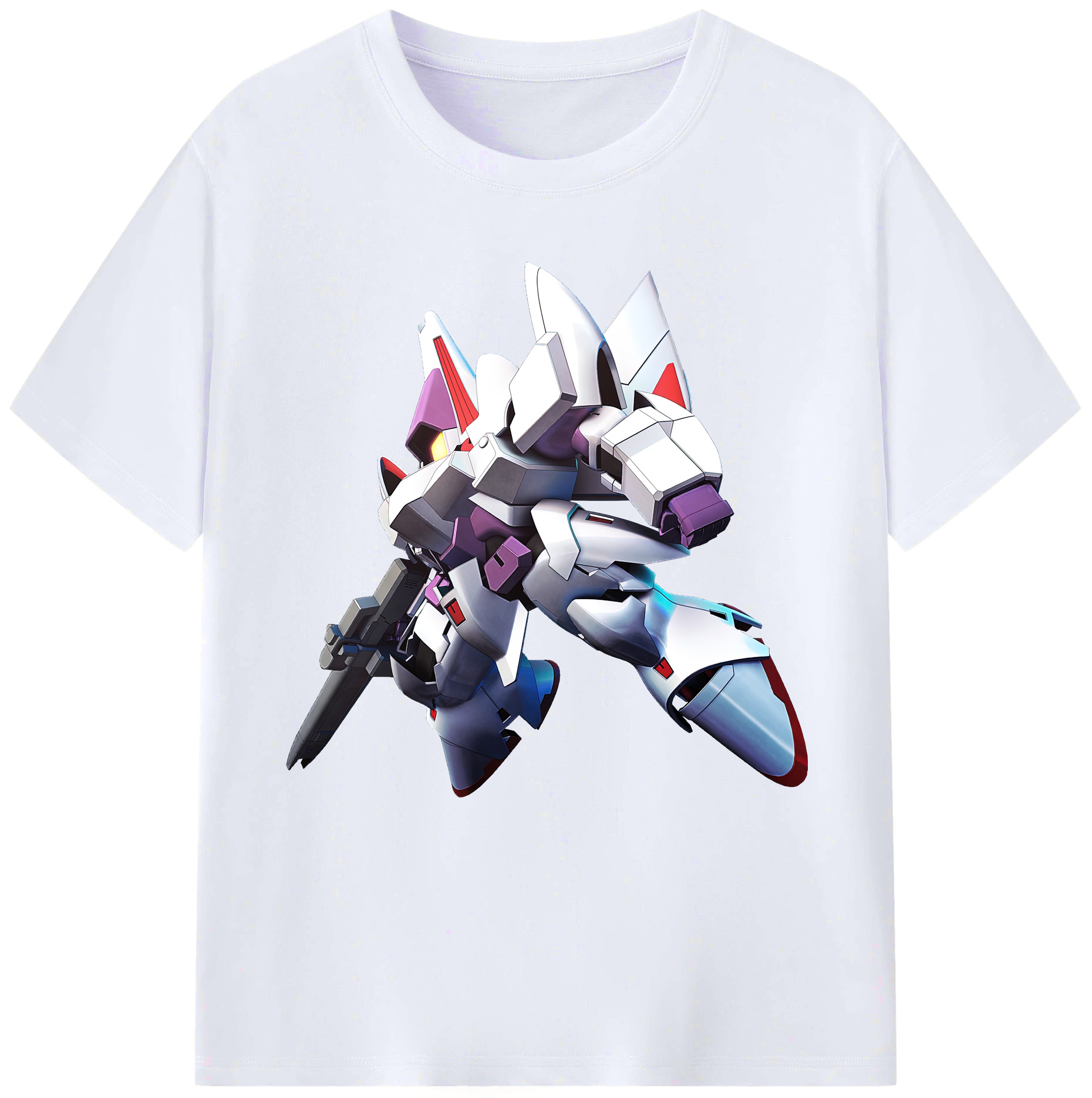 （画像用） 機動戦士ガンダム Mobile Suit Gundam レディースカジュアルプリントTシャツ（綿100％）